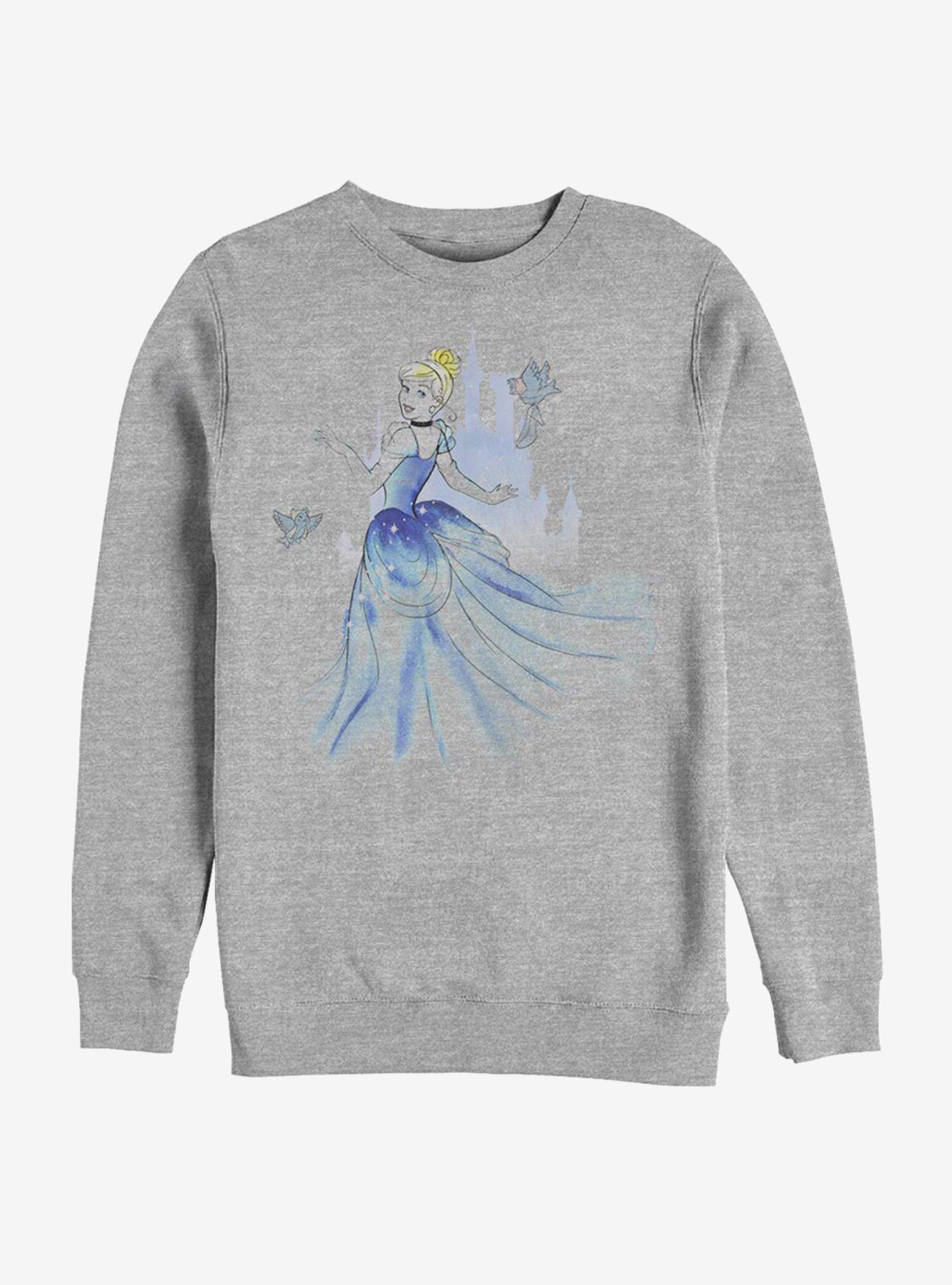 Disney Cinderella Classic Cinderella Watercolor Crew Sweatshirt, , hi-res