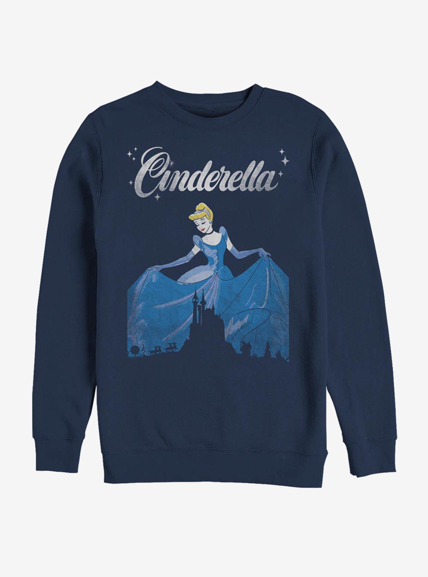 Disney Cinderella Classic Dancing Cinderella Crew Sweatshirt - BLUE ...