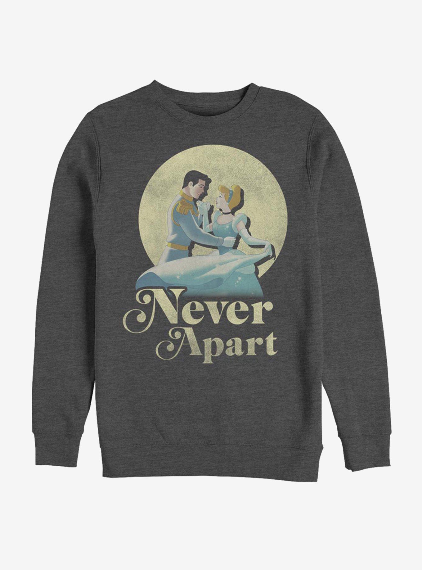 Disney Cinderella Classic Never Apart Crew Sweatshirt, CHAR HTR, hi-res