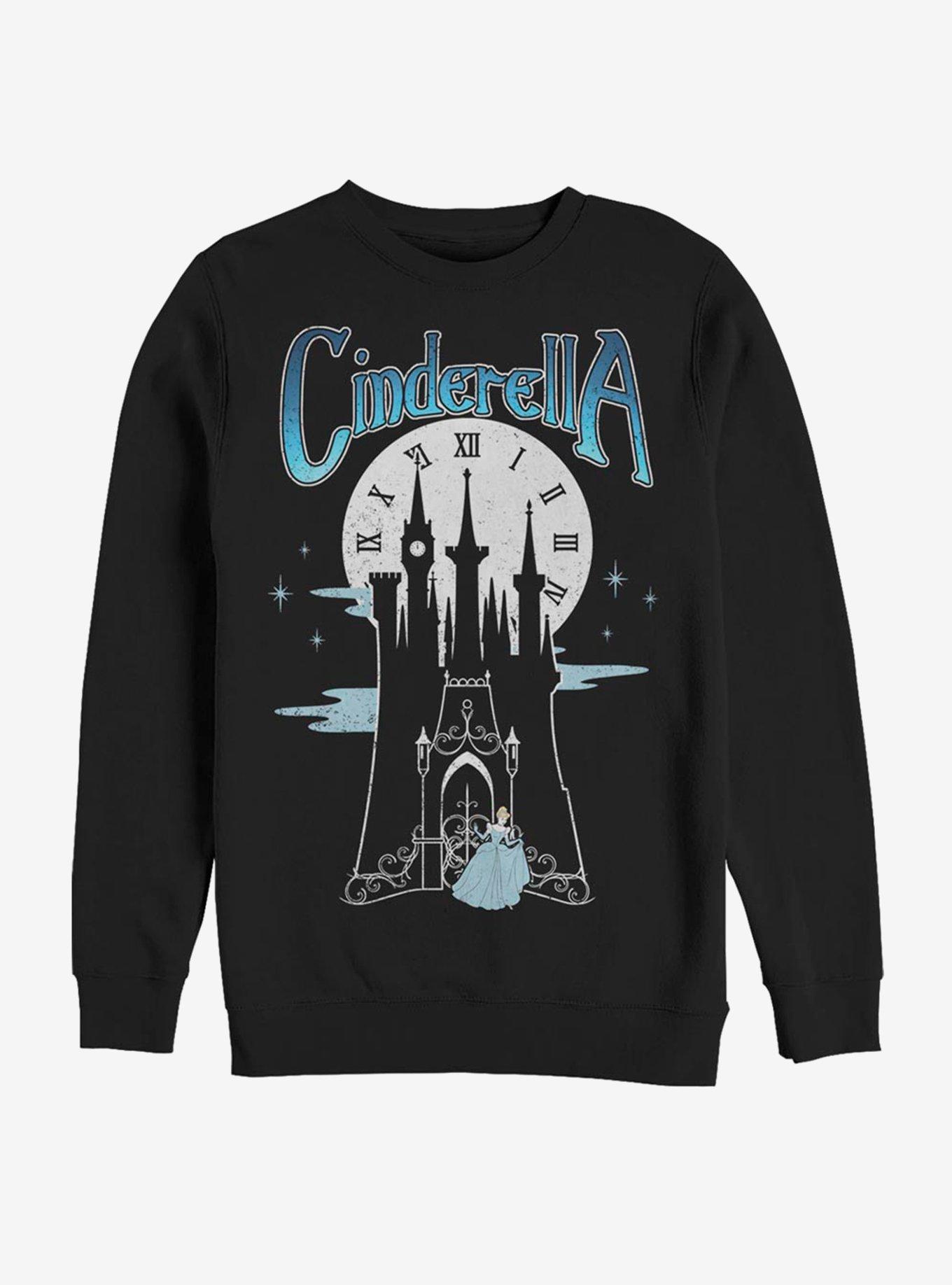 Disney Cinderella Classic Til Midnight Crew Sweatshirt, BLACK, hi-res