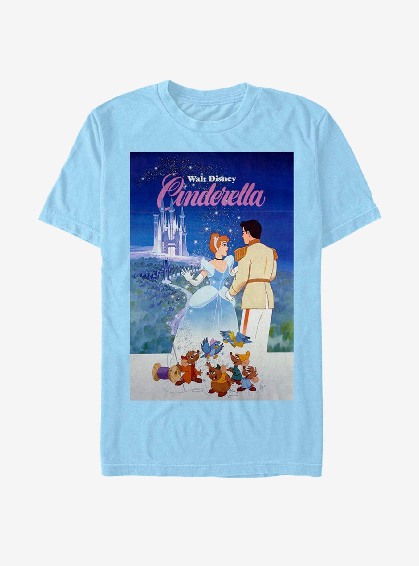 Disney Cinderella Classic Cinderella PosterT-Shirt T-Shirt, LT BLUE, hi-res