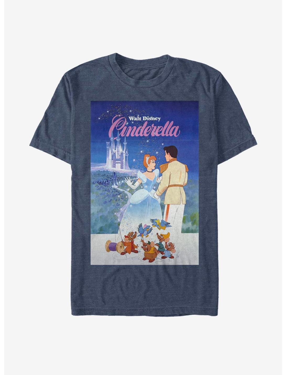 Disney Cinderella Classic Cinderella Poster T-Shirt, NAVY HTR, hi-res