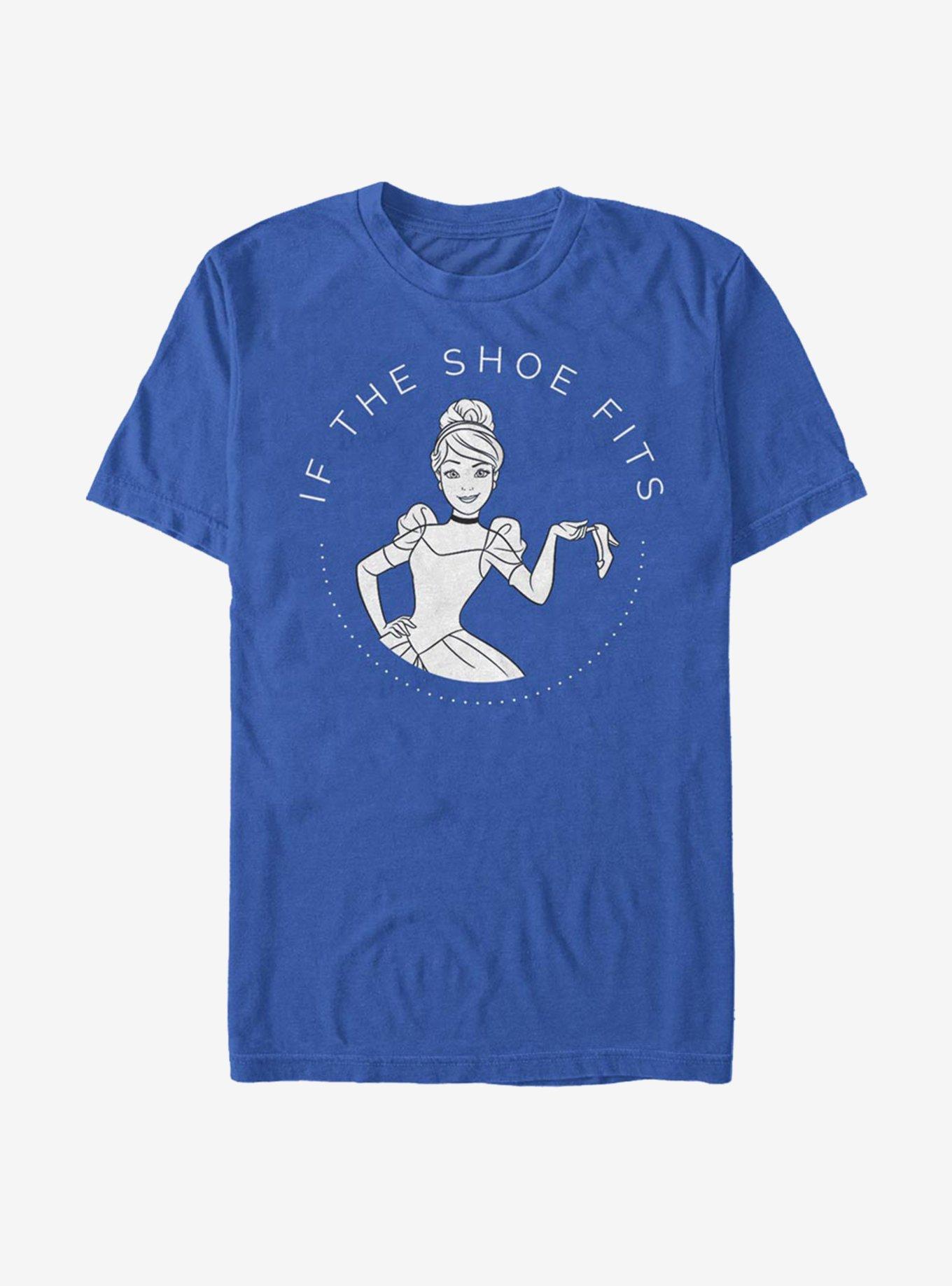 Disney Cinderella Classic Shoe Fits T-Shirt, ROYAL, hi-res