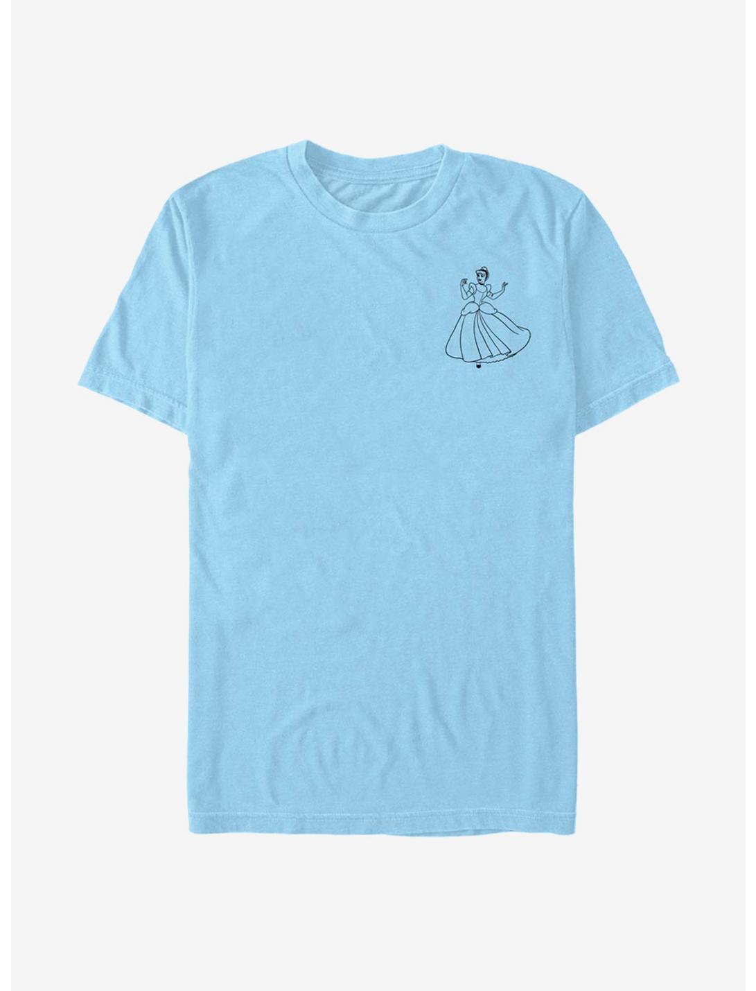 Disney Cinderella Classic Vintage Pocket Cinderella T-Shirt, LT BLUE, hi-res