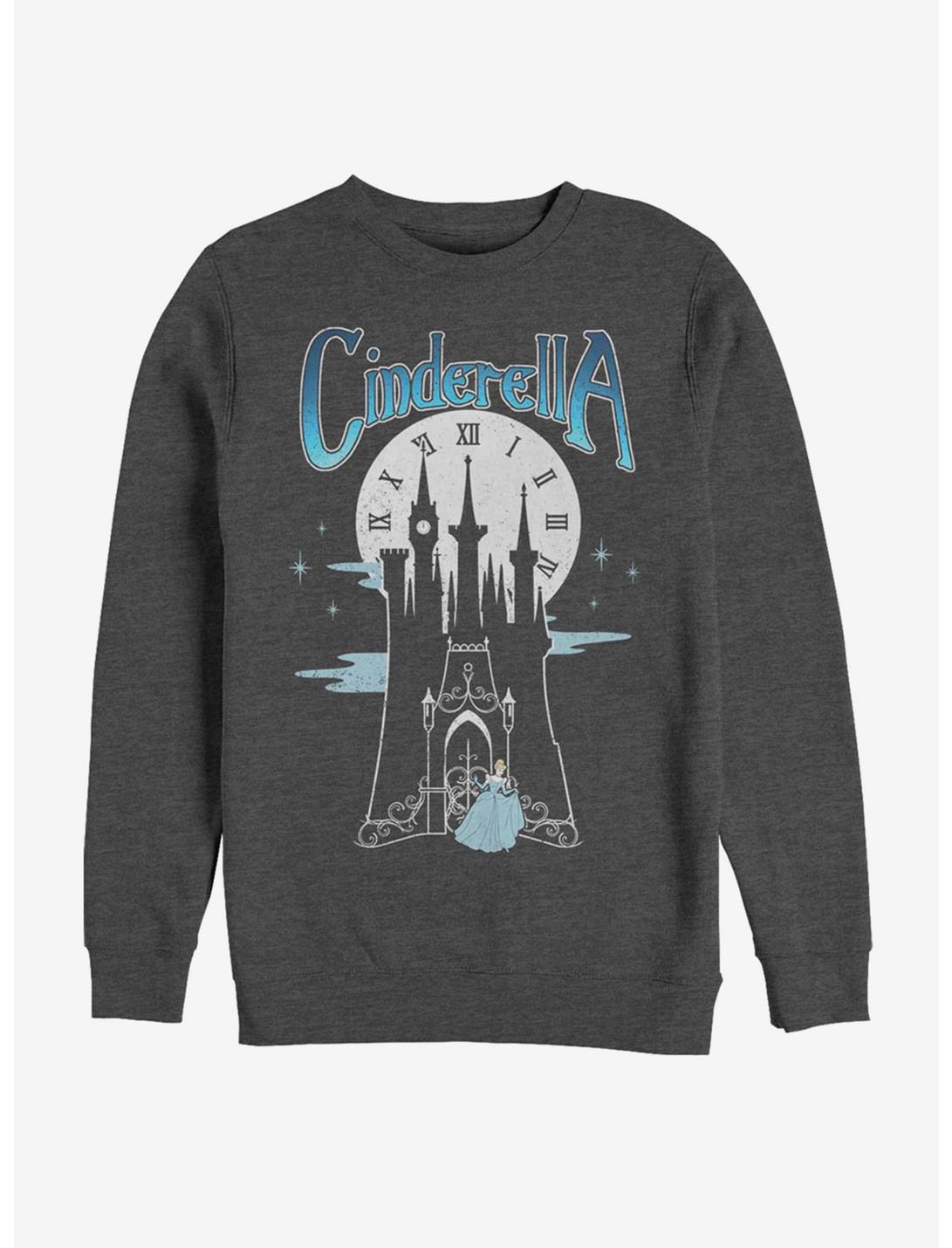 Disney Cinderella Classic Til Midnight Crew Sweatshirt, CHAR HTR, hi-res