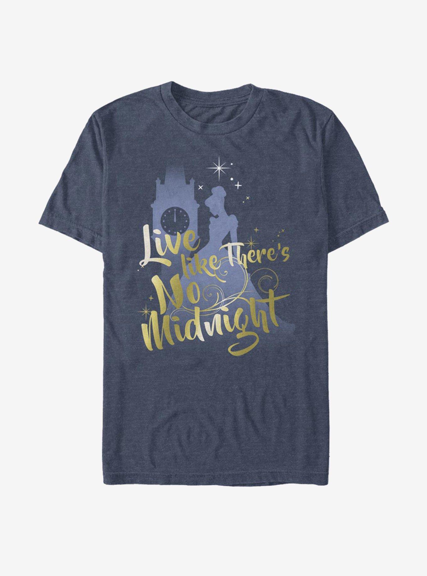 Disney Cinderella Classic Live Like There's No Midnight T-Shirt, NAVY HTR, hi-res