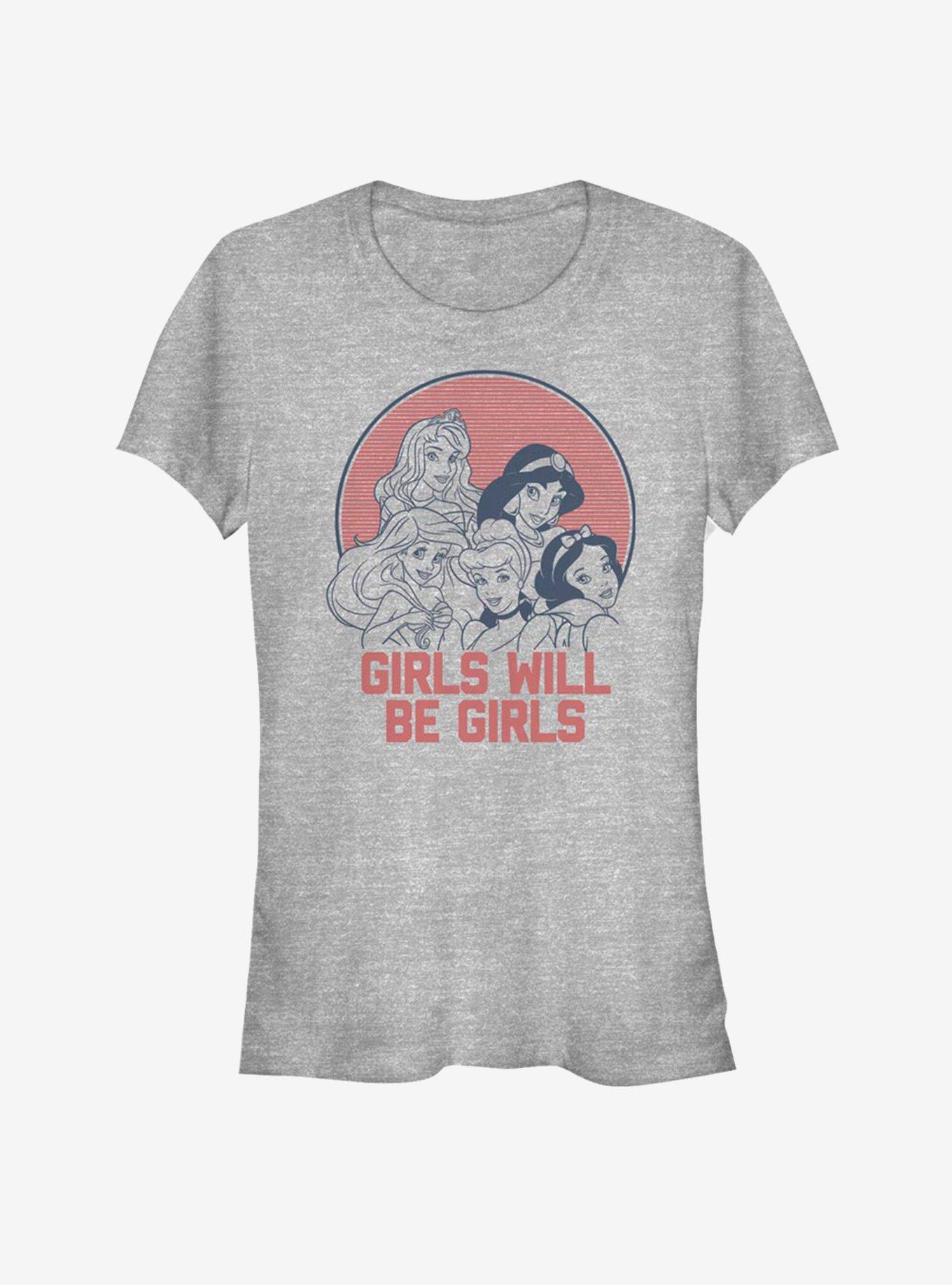 Disney Princess Classic Girl Vibes Girls T-Shirt, ATH HTR, hi-res