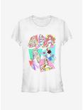 Disney Princess Classic Neon Pop Girls T-Shirt, WHITE, hi-res