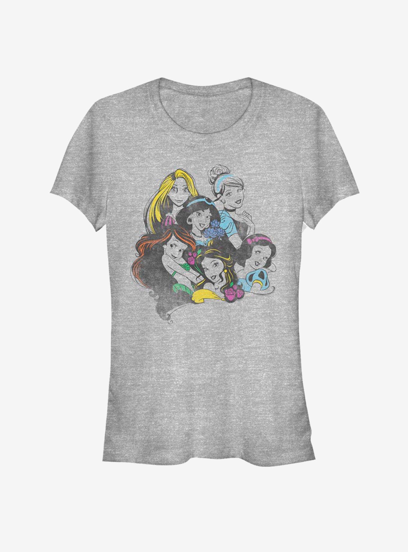 Disney Princess Classic Princess Chillin Girls T-Shirt, ATH HTR, hi-res