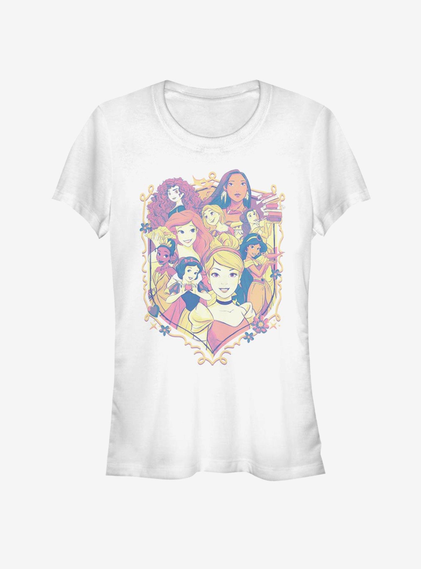 Disney Princess Classic Princess Shield Girls T-Shirt, WHITE, hi-res