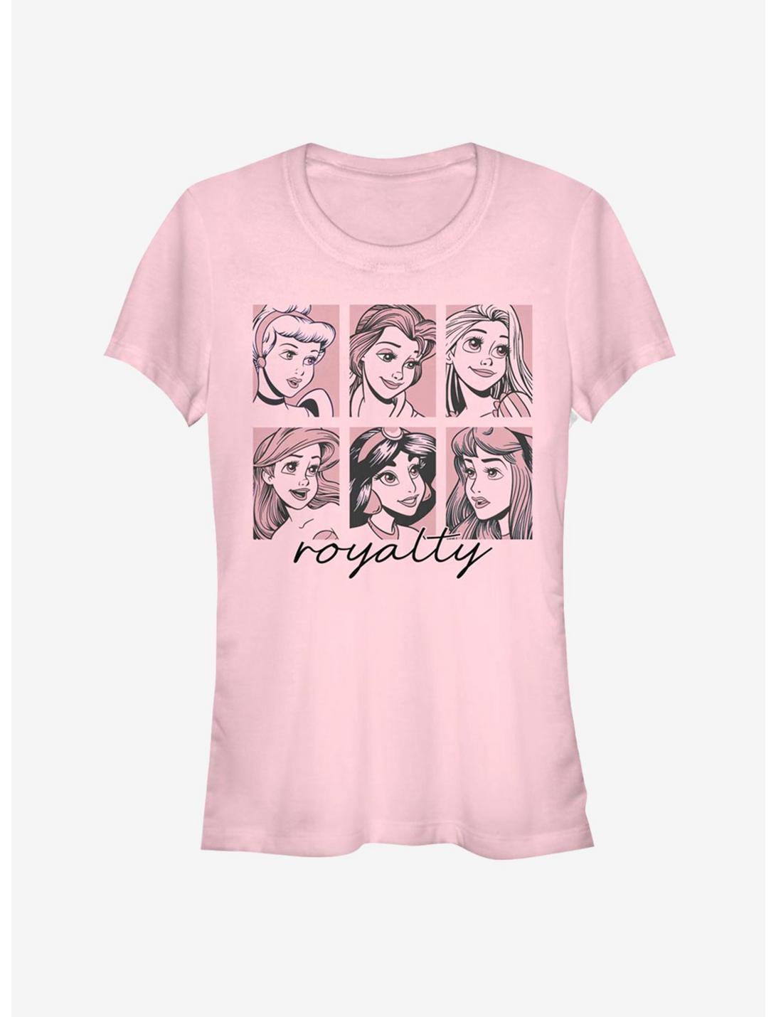 Disney Princess Classic Royalty Squares Girls T-Shirt, LIGHT PINK, hi-res