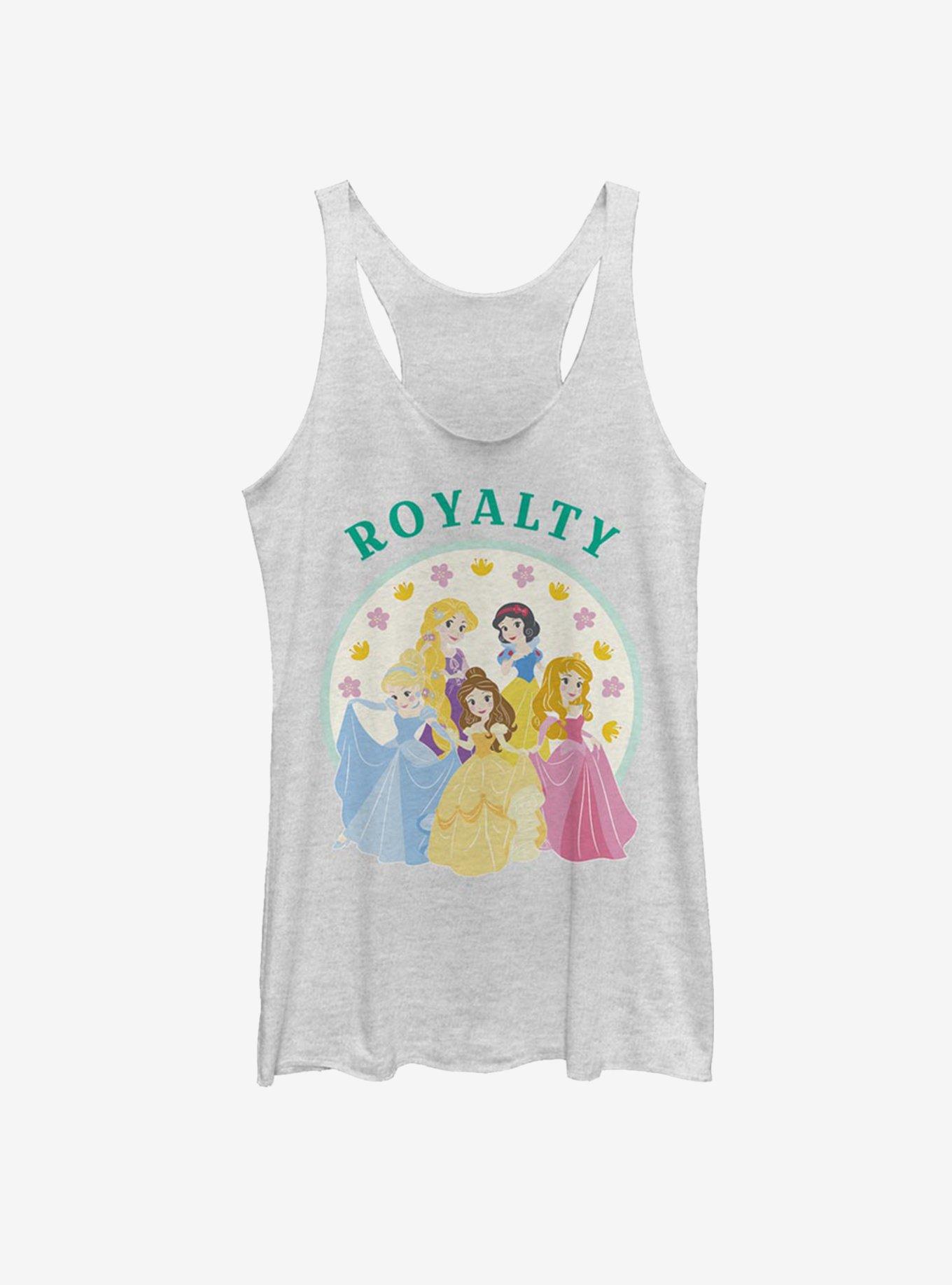 Disney Princess Classic Chibi Princess Girls Tank, WHITE HTR, hi-res