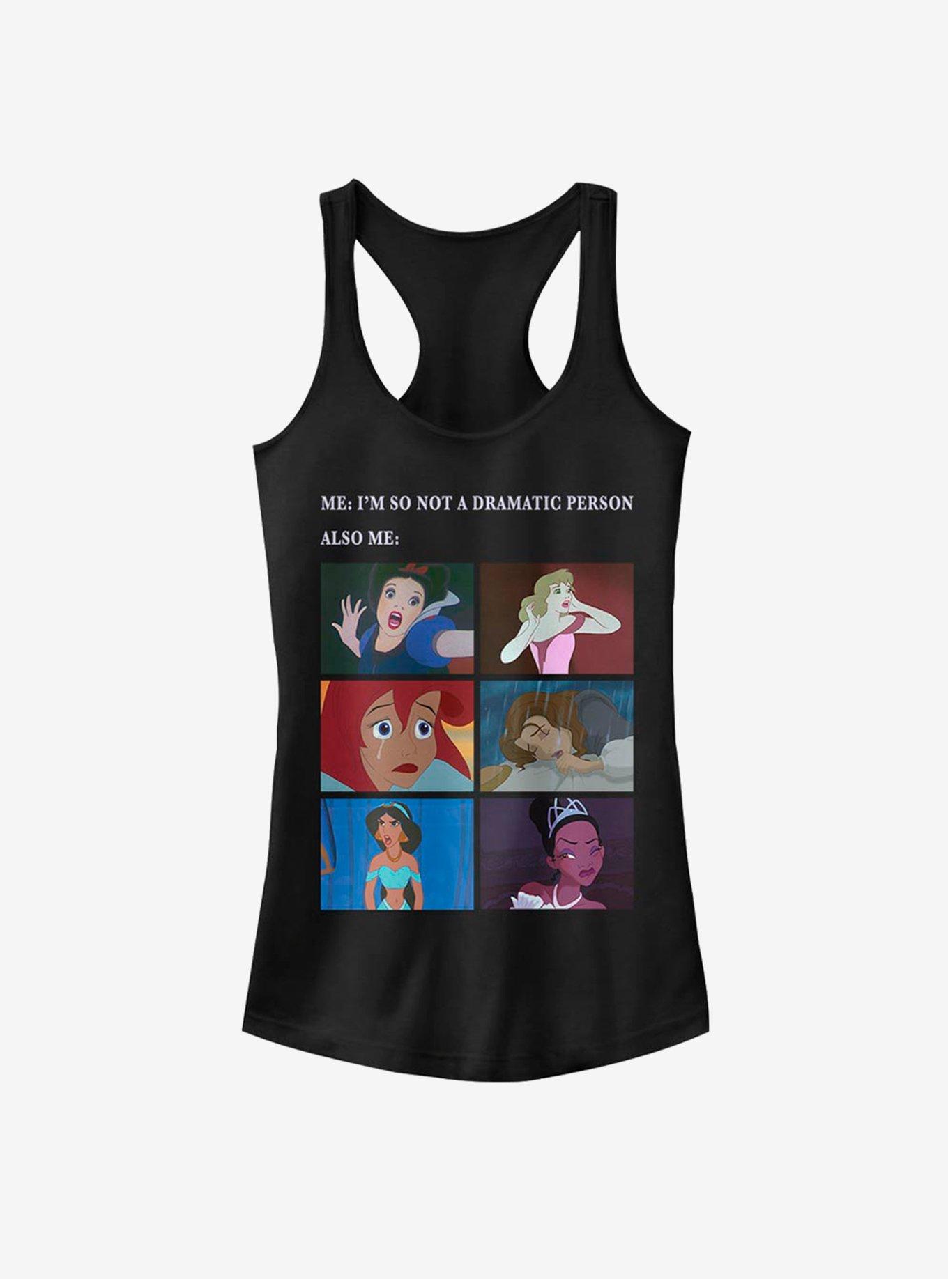 Disney Princess Drama Meme Girls Tank Top, BLACK, hi-res