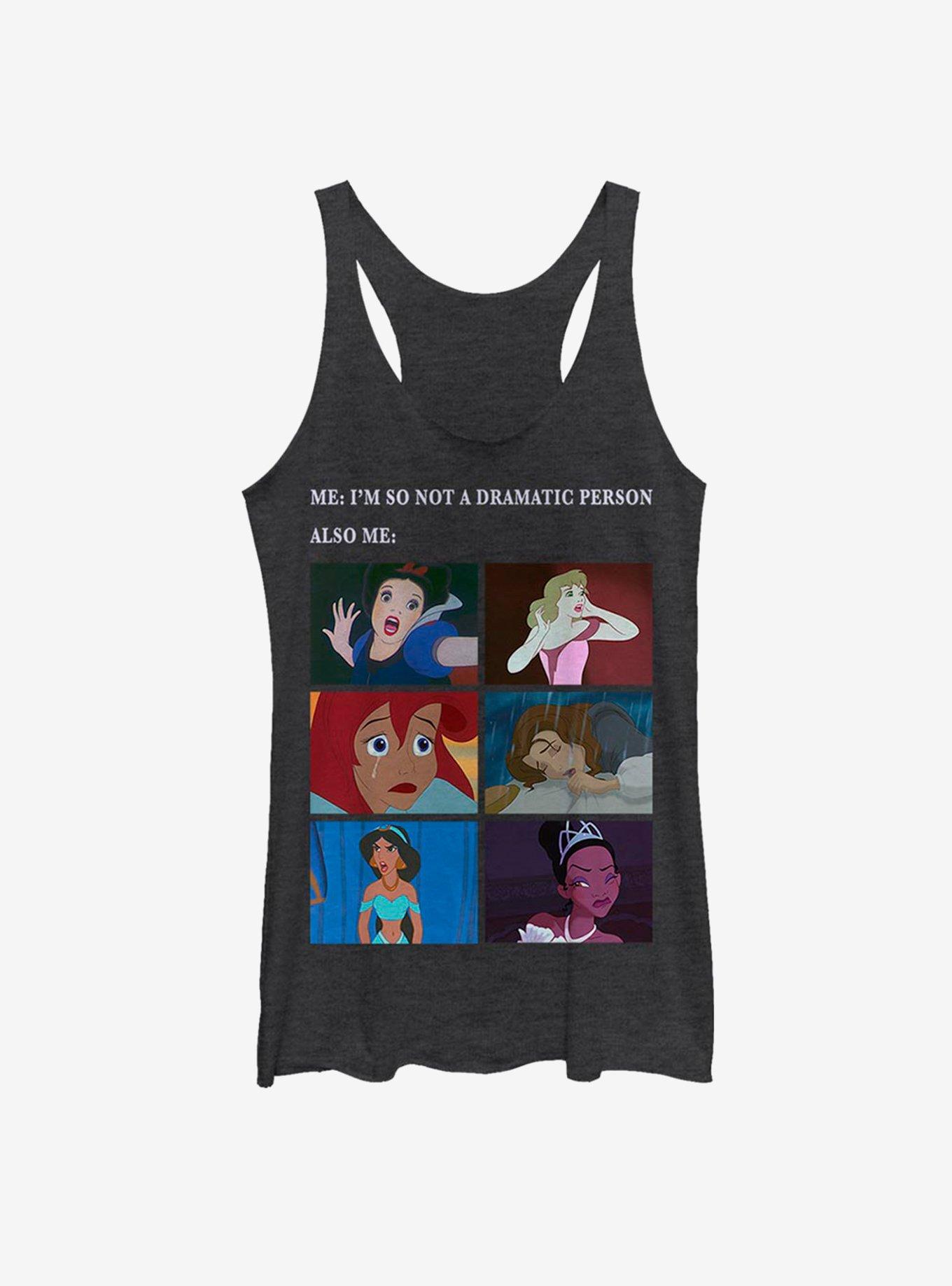 Disney Princess Classic Princess Classic Drama Meme Girls Tank, BLK HTR, hi-res