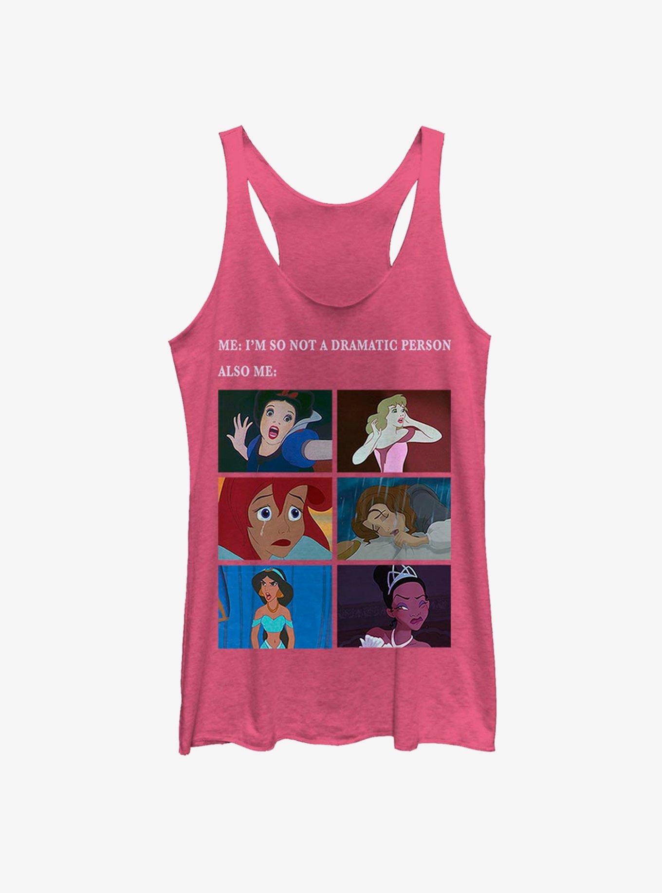 Disney Princess Drama Meme Girls Tank Top, PINK HTR, hi-res