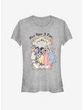 Disney Princess Classic Vintage Princess Group Girls T-Shirt, ATH HTR, hi-res