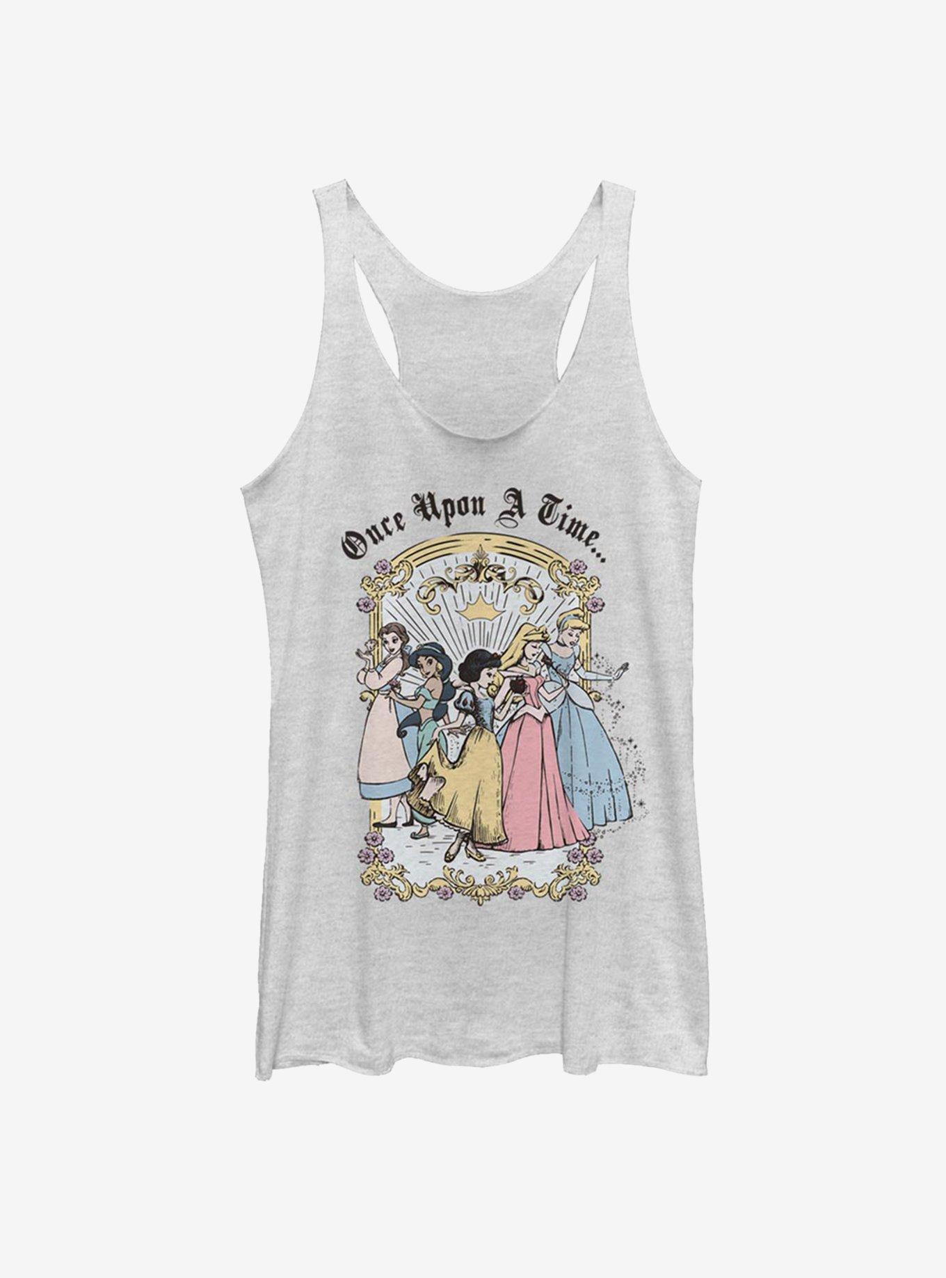 Disney Princess Classic Vintage Group Girls Tank, WHITE HTR, hi-res