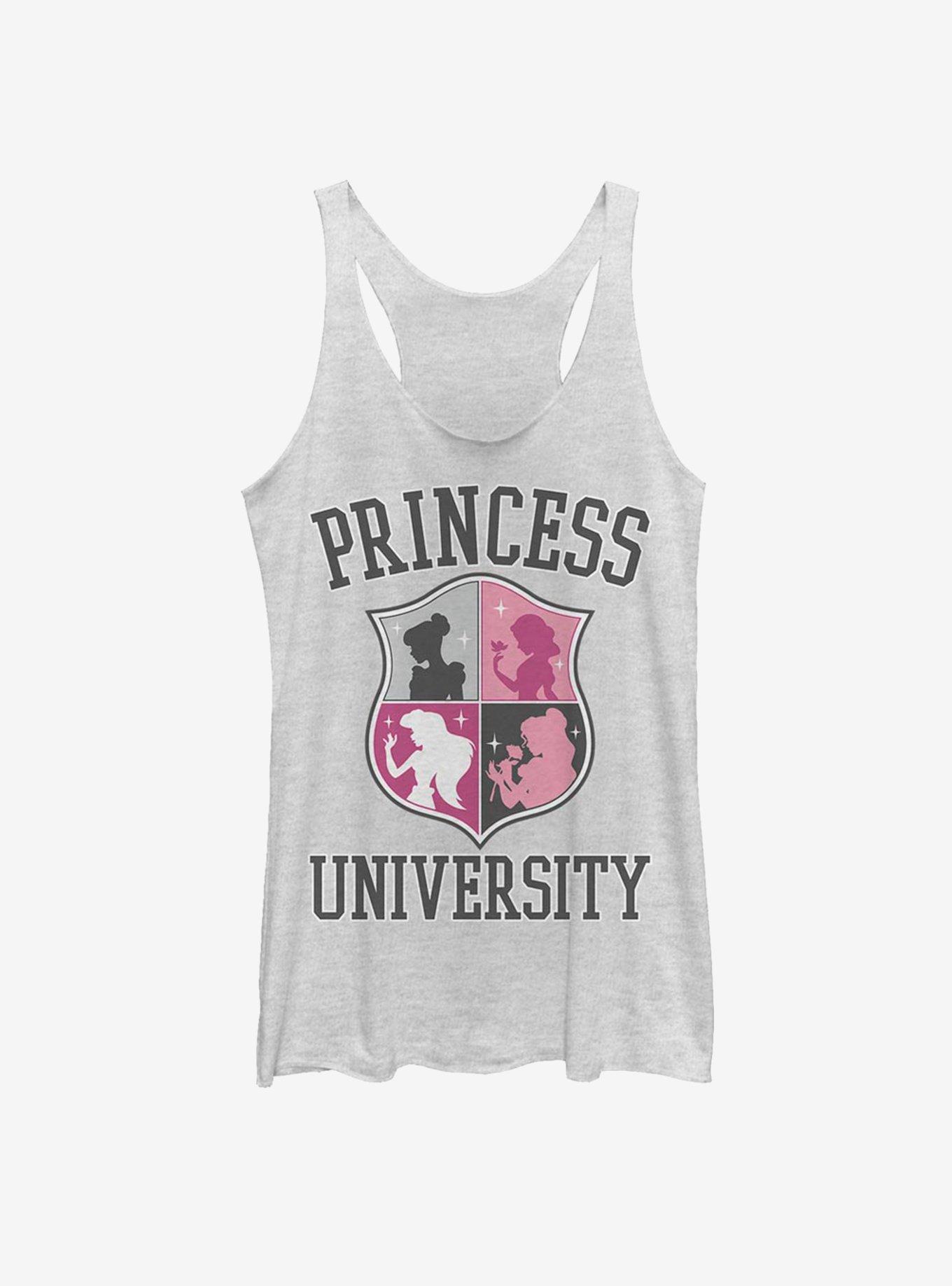 Disney Princess Classic Princess University Girls Tank, WHITE HTR, hi-res