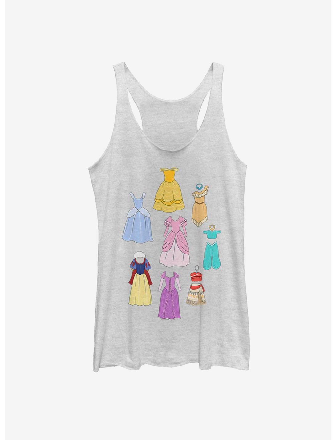 Disney Princess Classic Sketchbook Dresses Girls Tank, WHITE HTR, hi-res