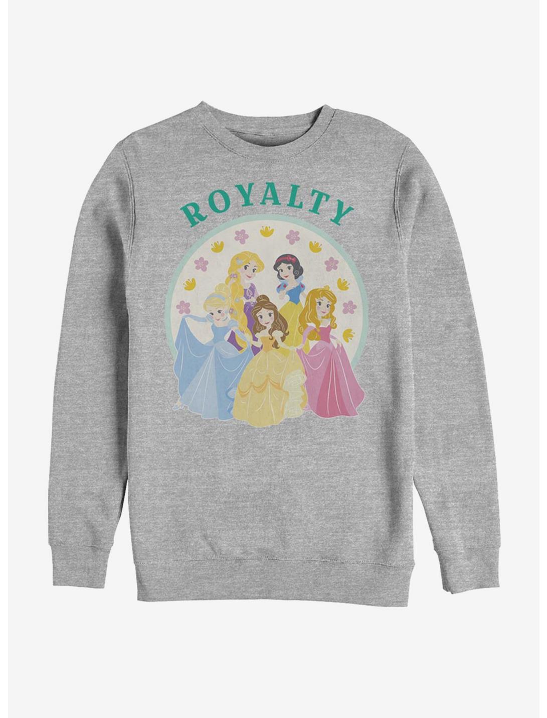 Disney Princess Classic Chibi Princess Crew Sweatshirt, ATH HTR, hi-res