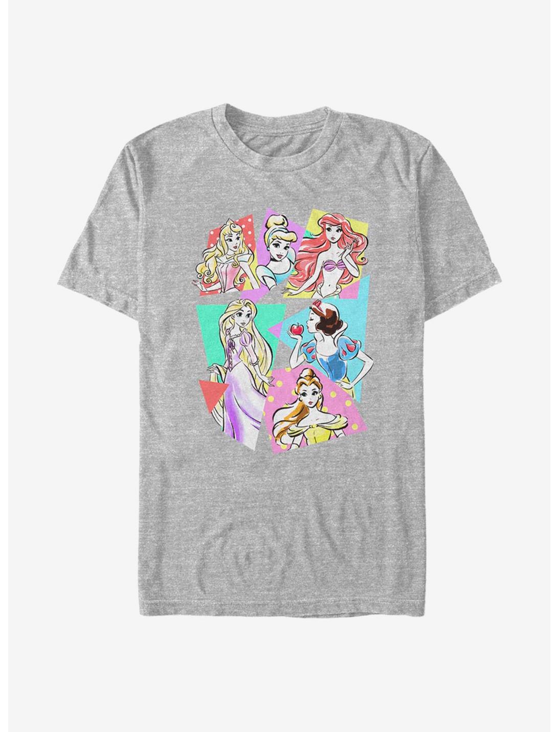 Disney Princess Classic Neon Pop T-Shirt, ATH HTR, hi-res