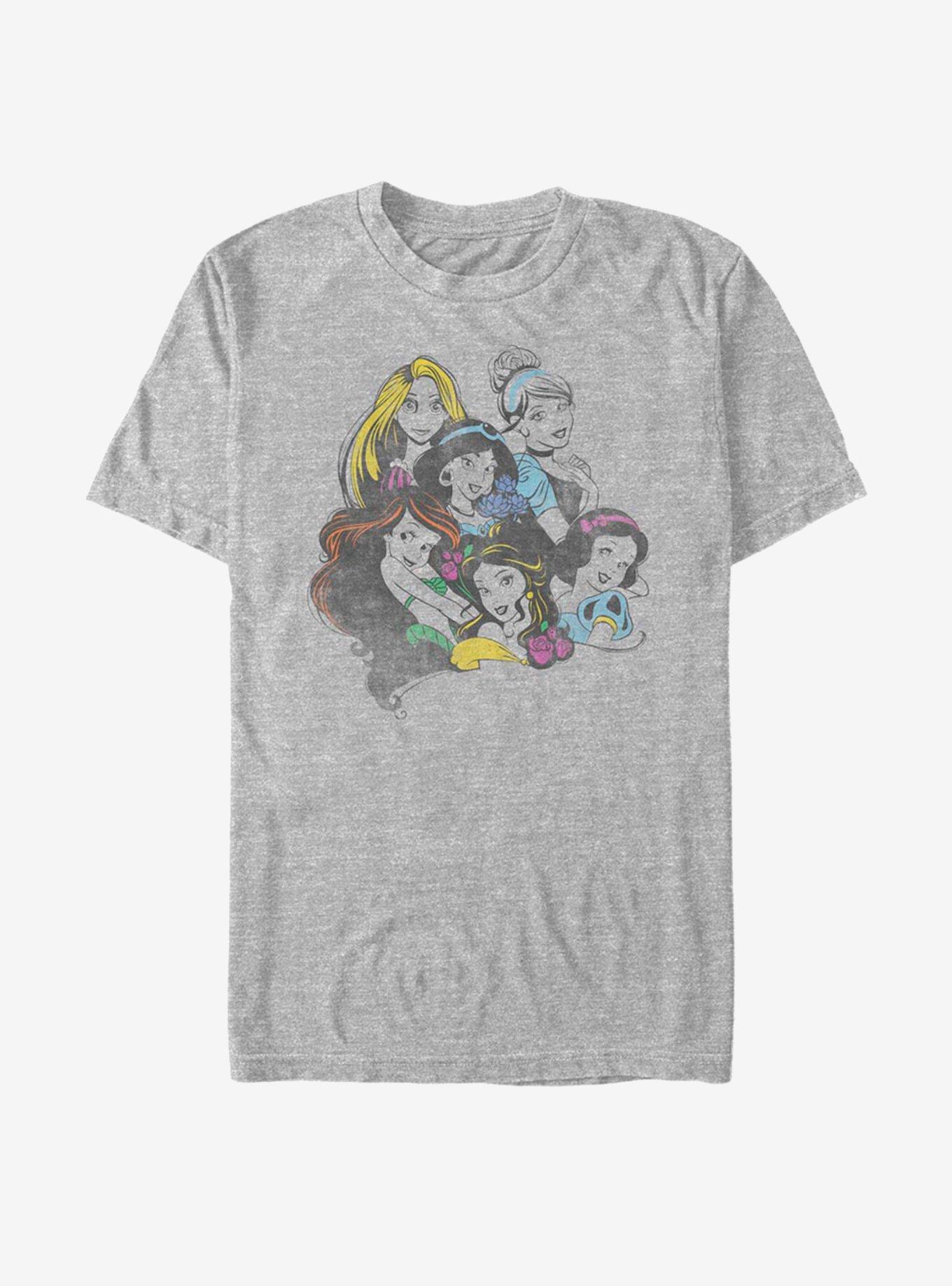 Disney Princess Classic Princess Chillin T-Shirt, ATH HTR, hi-res