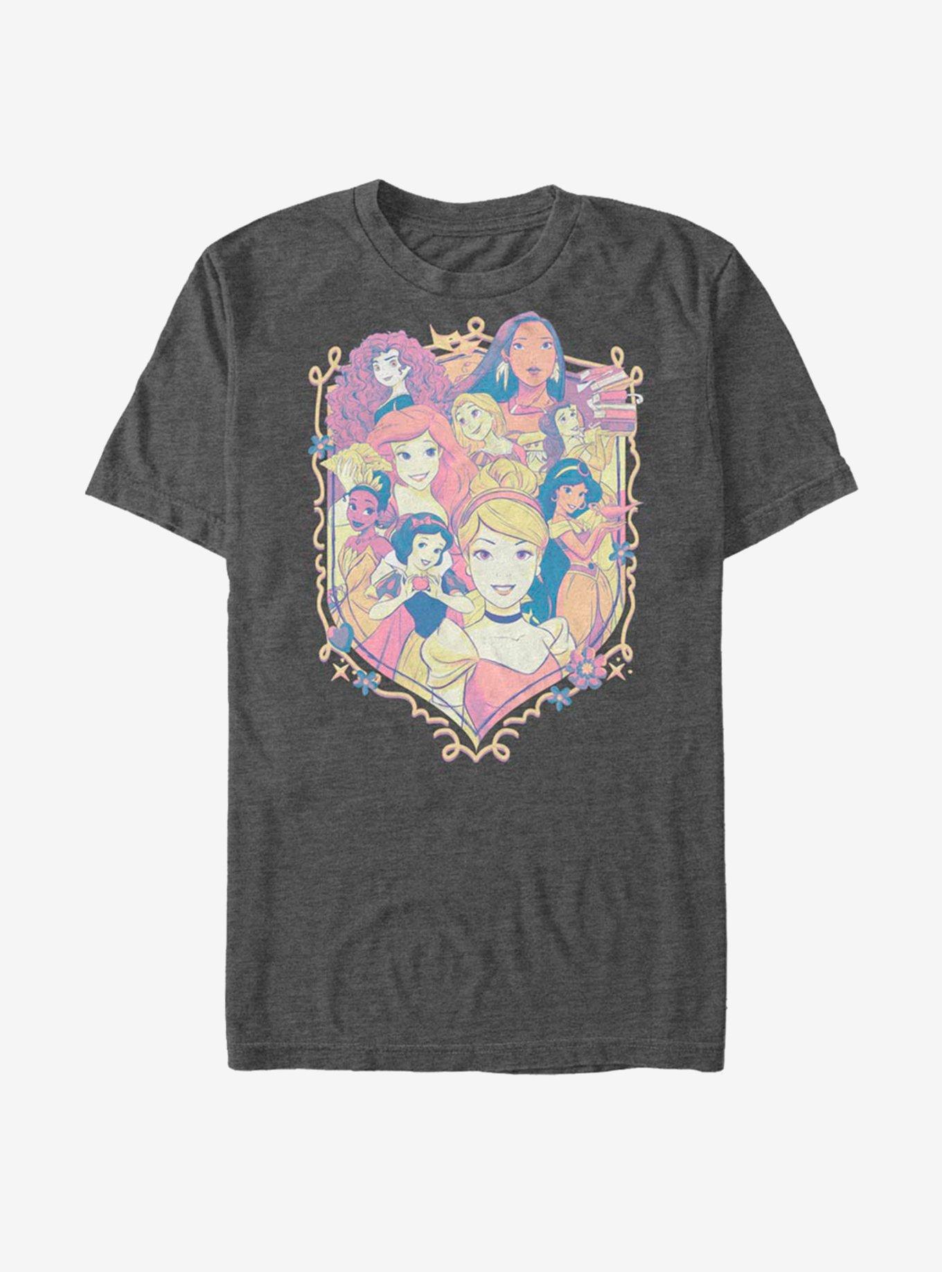 Disney Princess Classic Princess Shield T-Shirt, CHAR HTR, hi-res