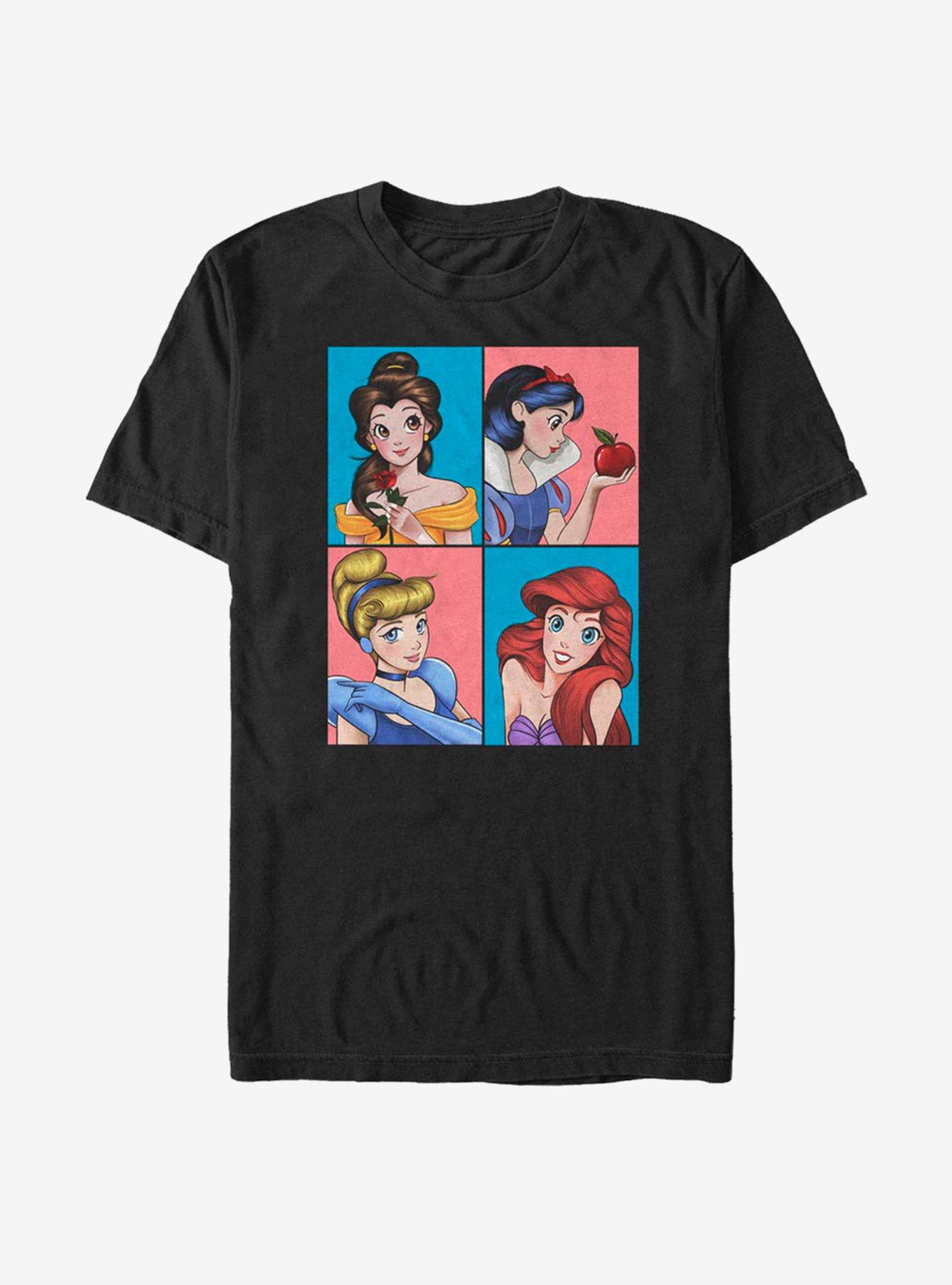 Disney Princess Classic Princess Boxes T-Shirt, BLACK, hi-res