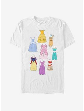 Disney Princess Classic Sketchbook Dresses T-Shirt, WHITE, hi-res