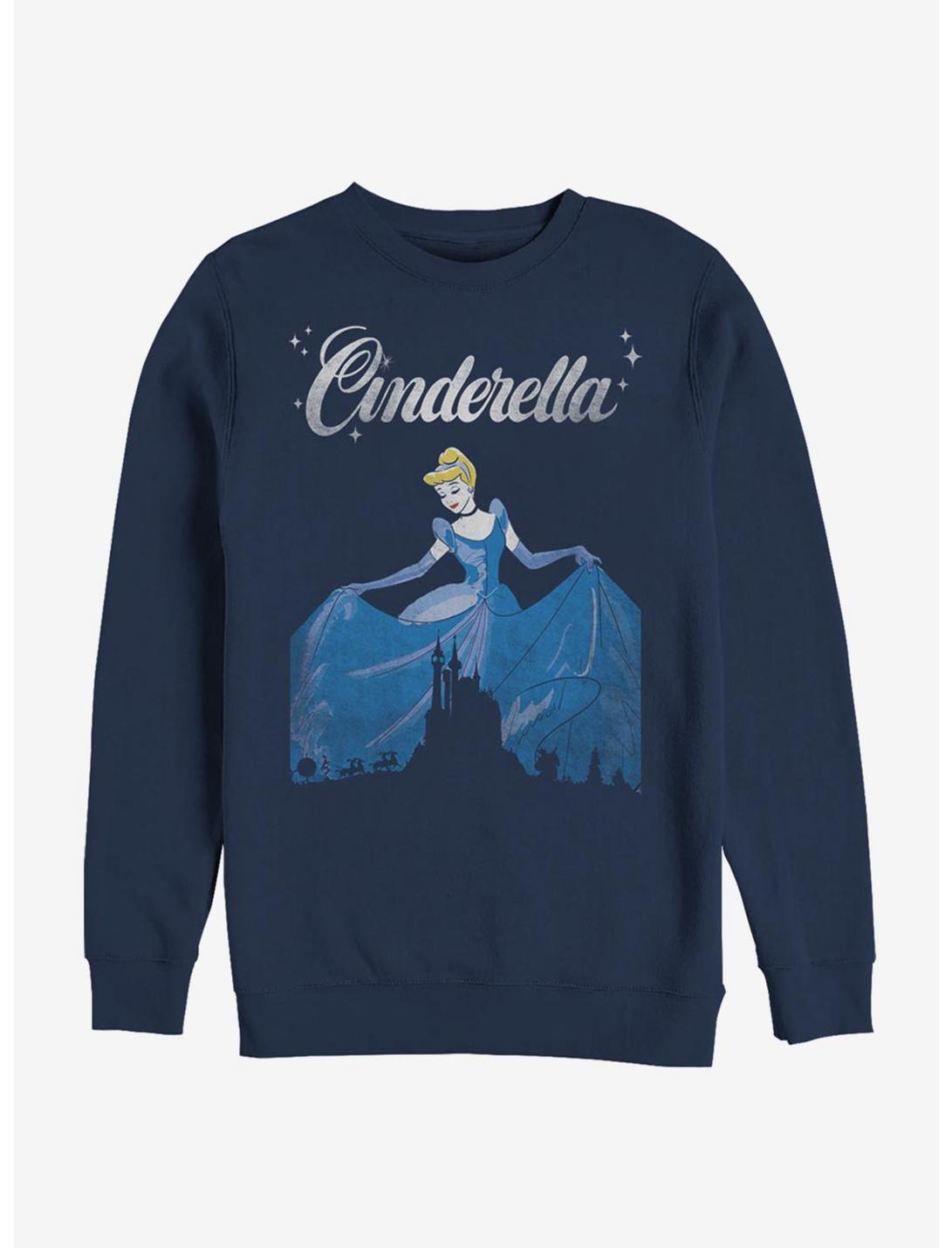 Disney Cinderella Castle Silhouette Sweatshirt, NAVY, hi-res