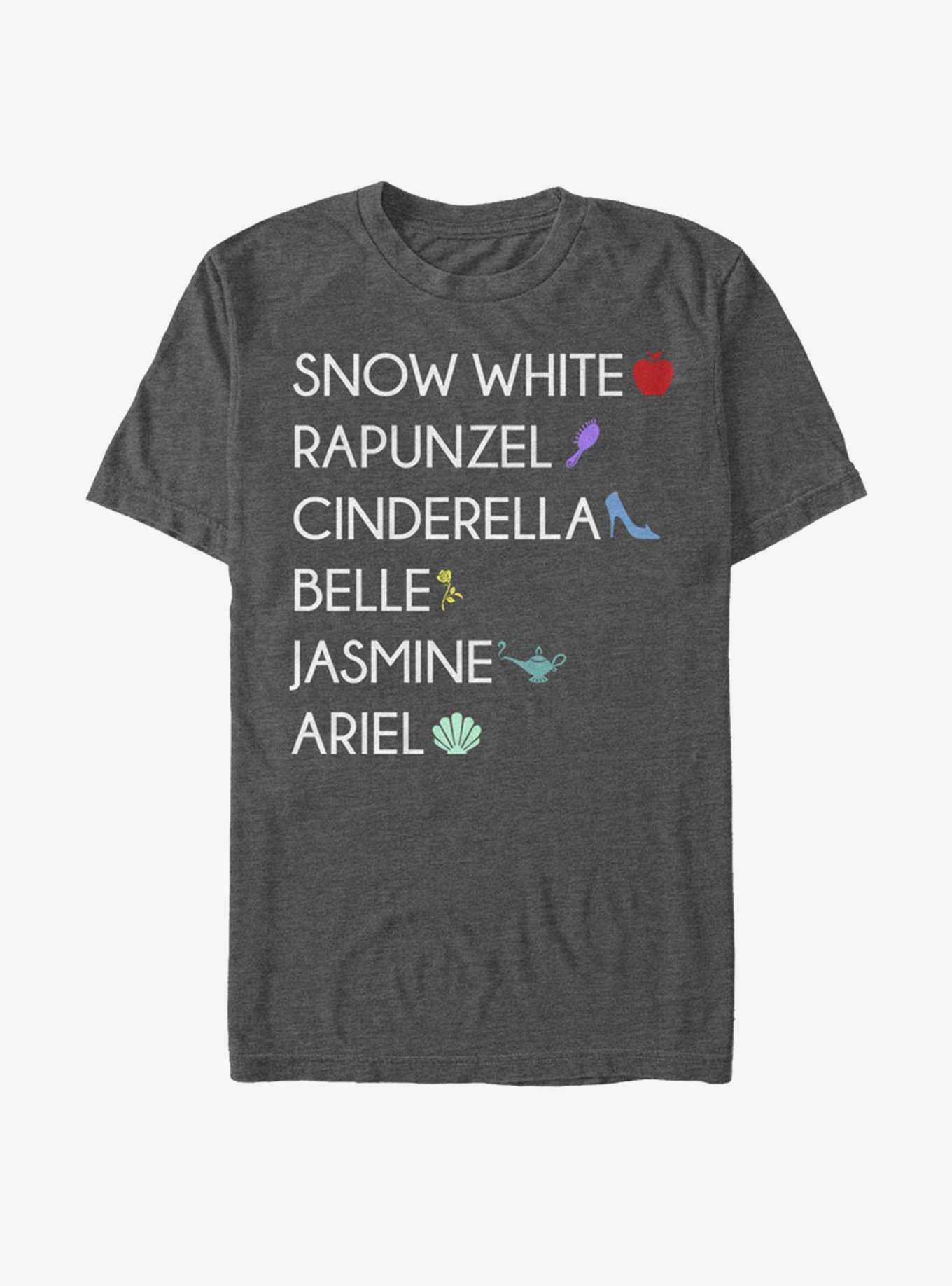 Disney Princess Classic Princess List T-Shirt, , hi-res