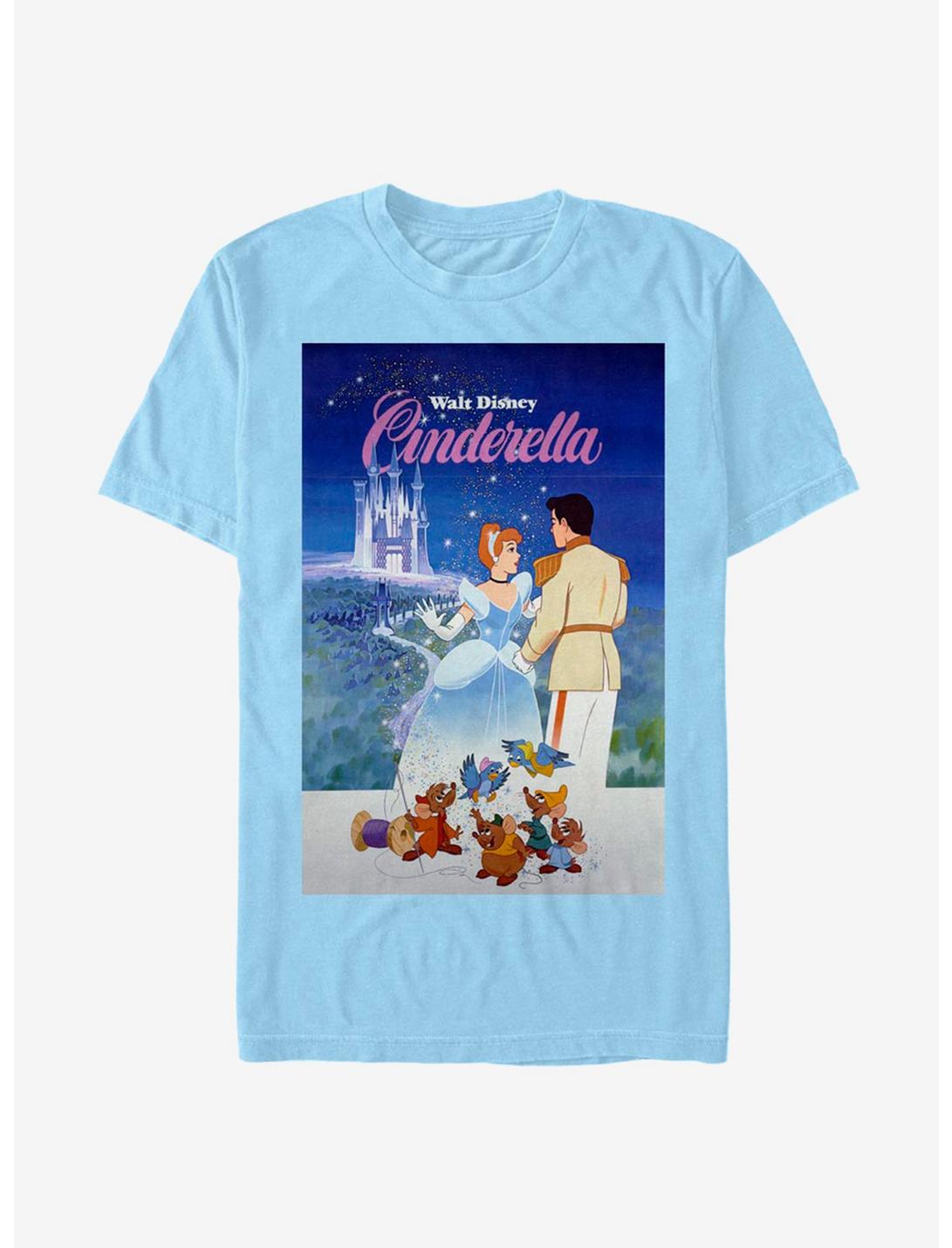 Disney Cinderella Classic Poster T-Shirt, LT BLUE, hi-res