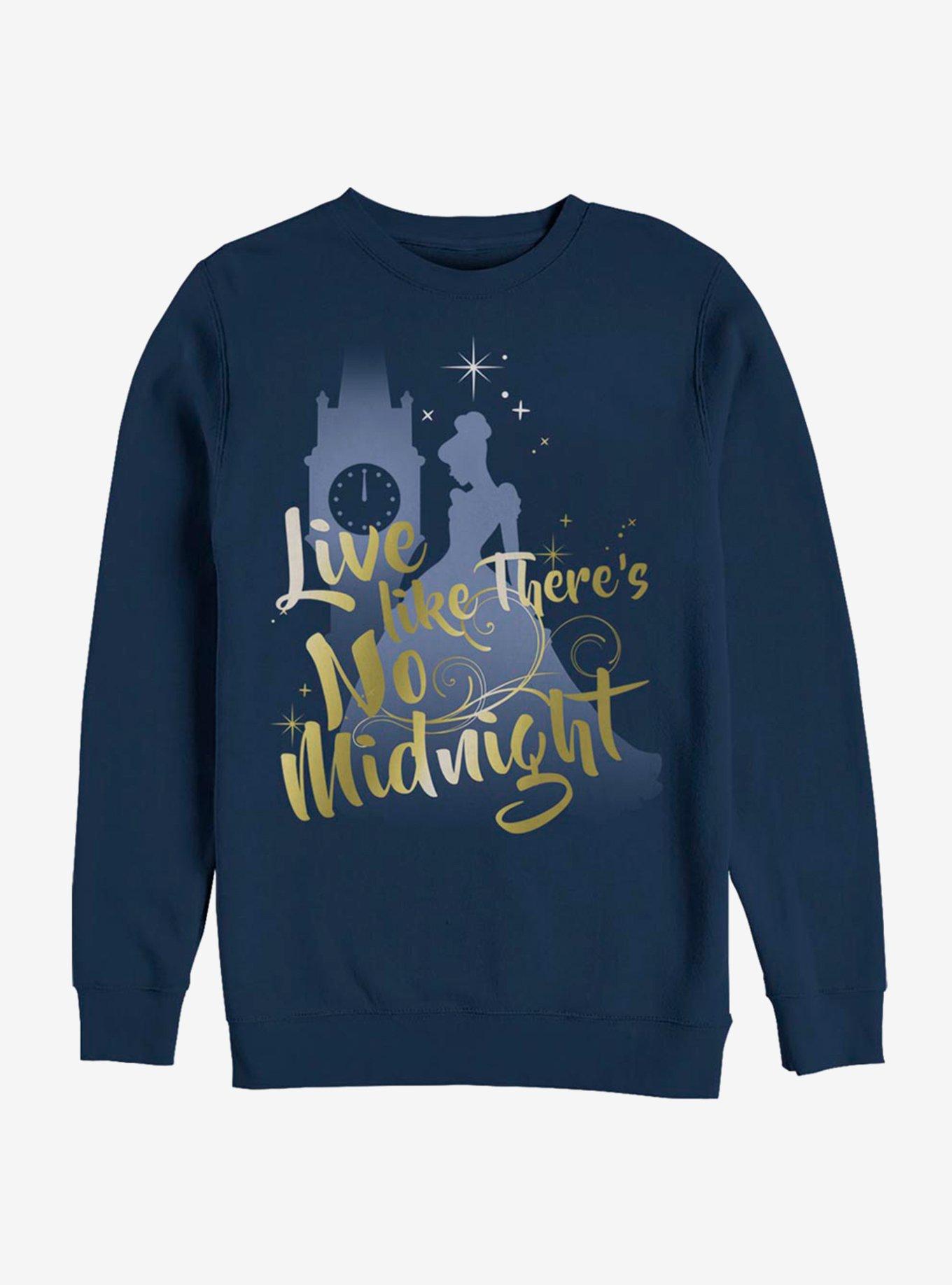 Disney Cinderella No Midnight Sweatshirt, NAVY, hi-res