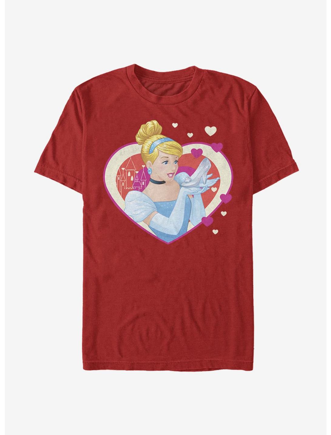 Disney Cinderella The Shoe Fits T-Shirt, RED, hi-res