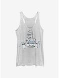 Disney Cinderella Vintage Banner Womens Tank Top, WHITE HTR, hi-res