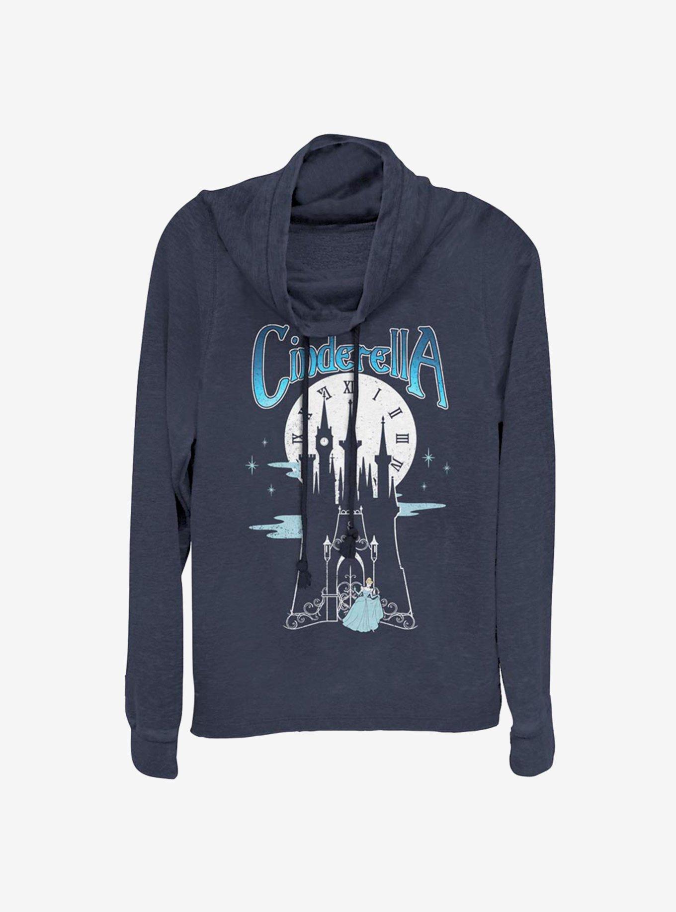 Disney Cinderella 'Til Midnight Cowl Neck Long-Sleeve Womens Top, , hi-res