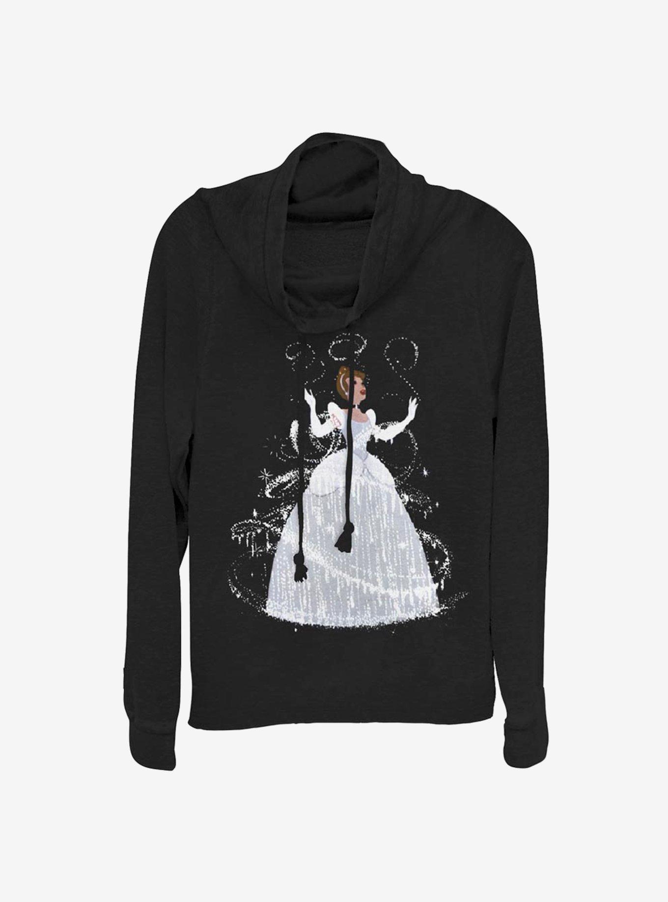 Disney Cinderella Transformation Cowl Neck Long-Sleeve Womens Top, , hi-res