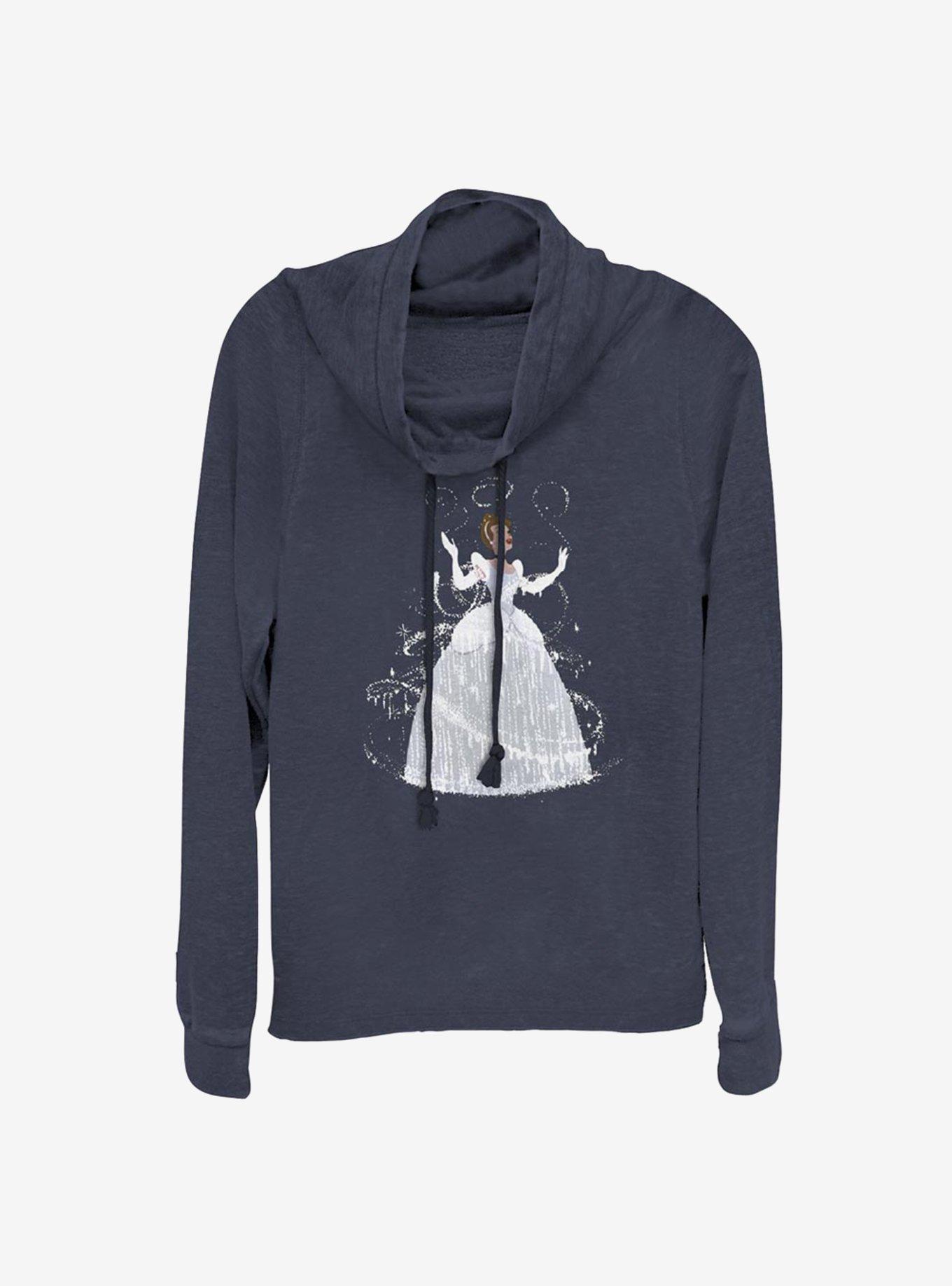 Disney Cinderella Transformation Cowl Neck Long-Sleeve Womens Top, , hi-res