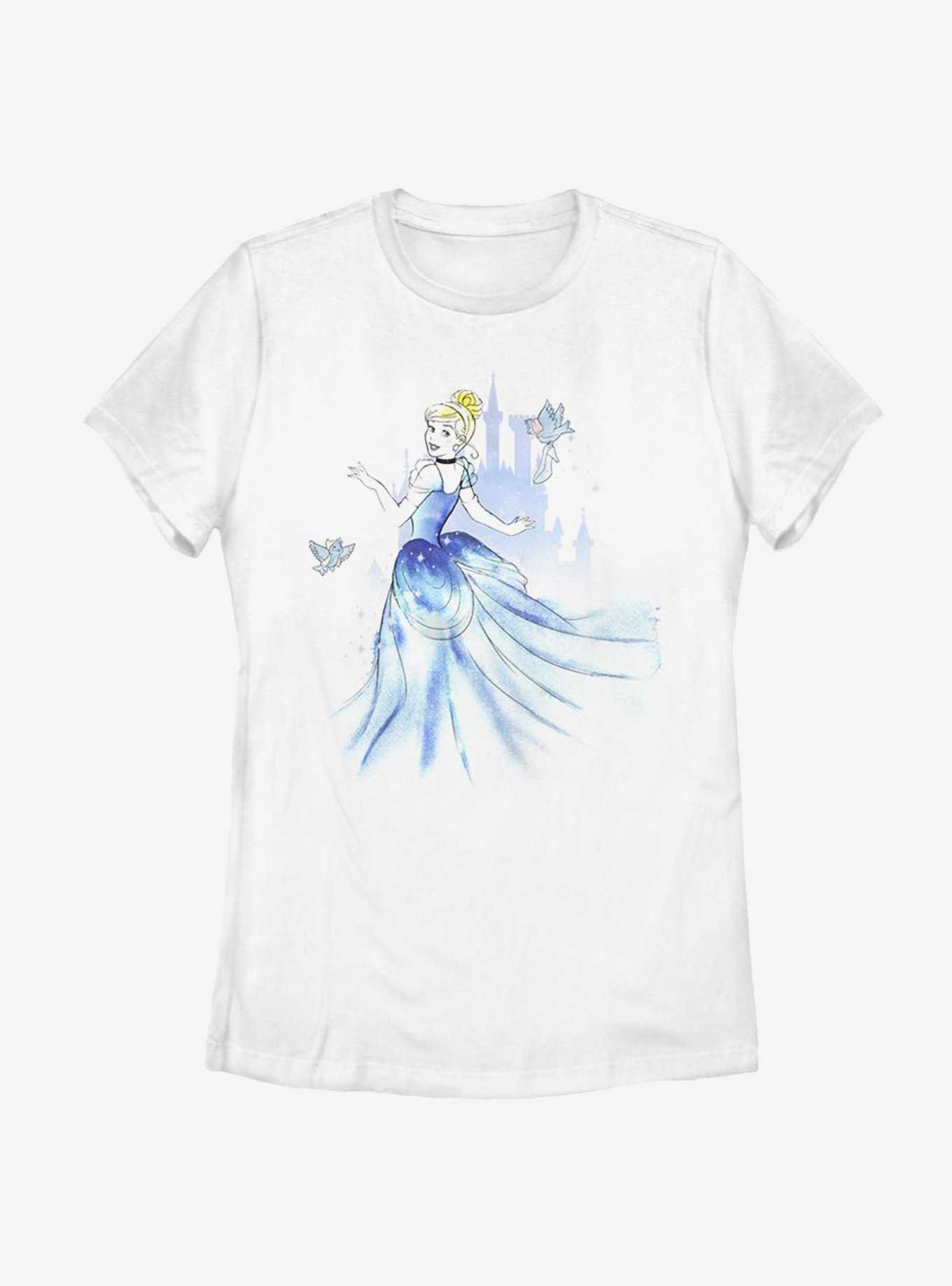 Disney Cinderella Watercolor Womens T-Shirt, , hi-res
