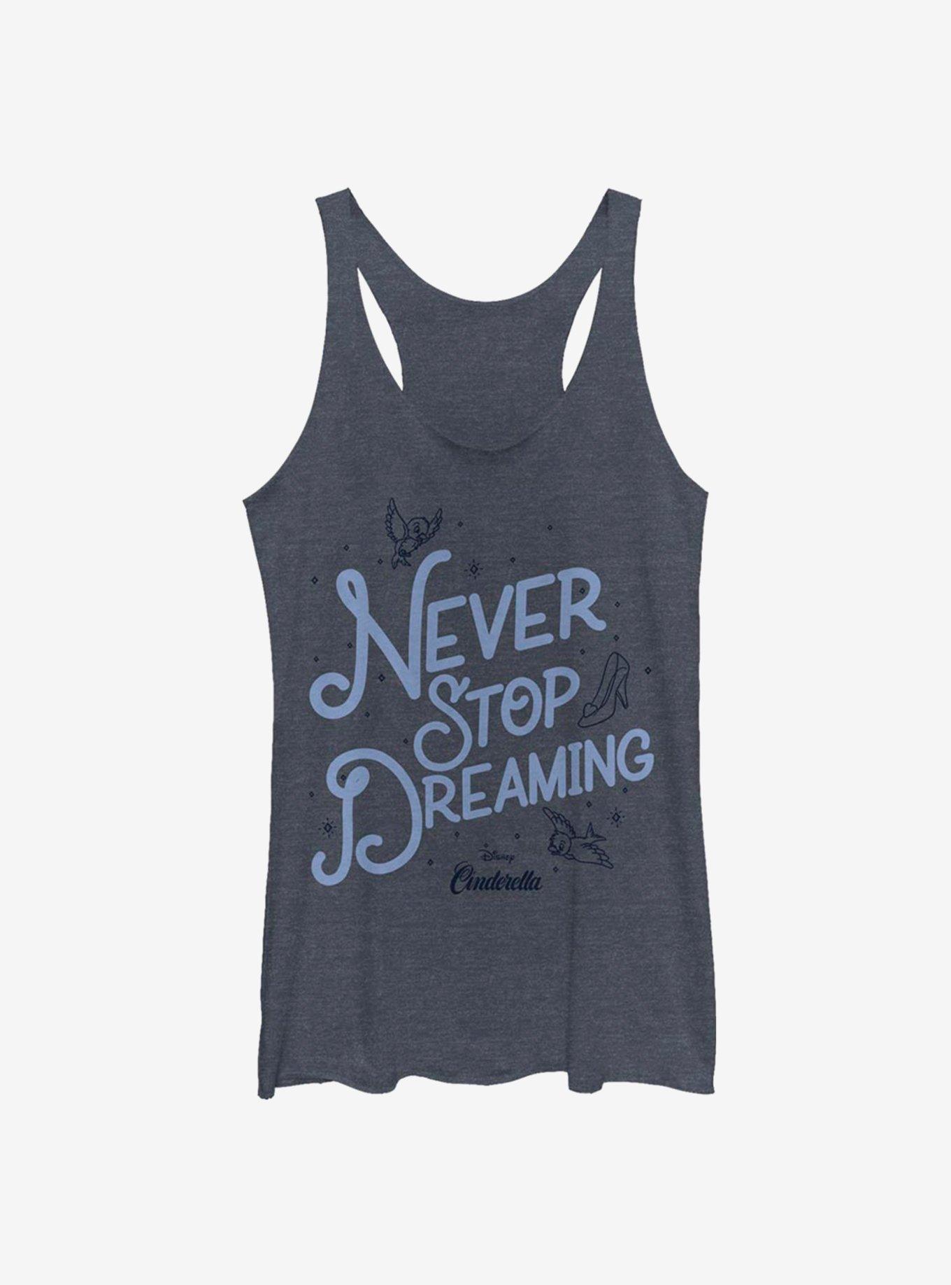 Disney Cinderella Never Stop Dreaming Womens Tank Top, , hi-res