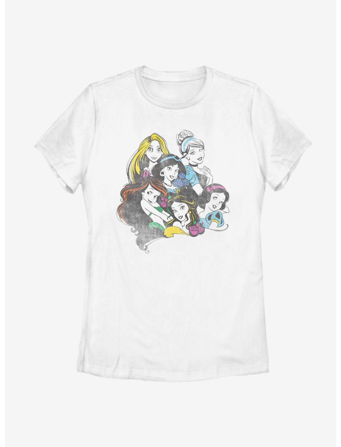 Disney Princesses Dreaming Womens T-Shirt, WHITE, hi-res