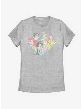 Disney Princesses Original Six Heart Womens T-Shirt, , hi-res