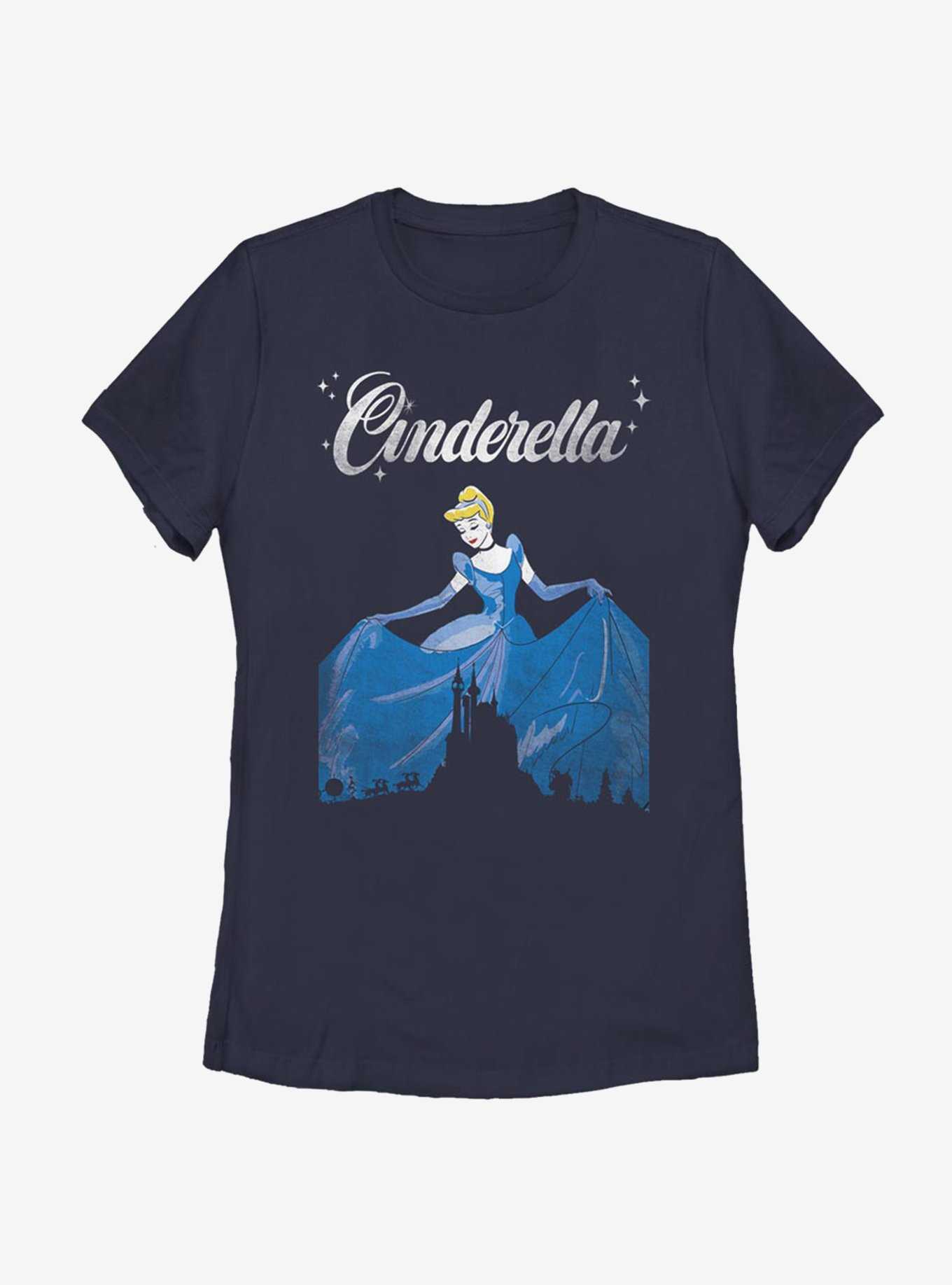 Disney Cinderella Castle Silhouette Womens T-Shirt, , hi-res