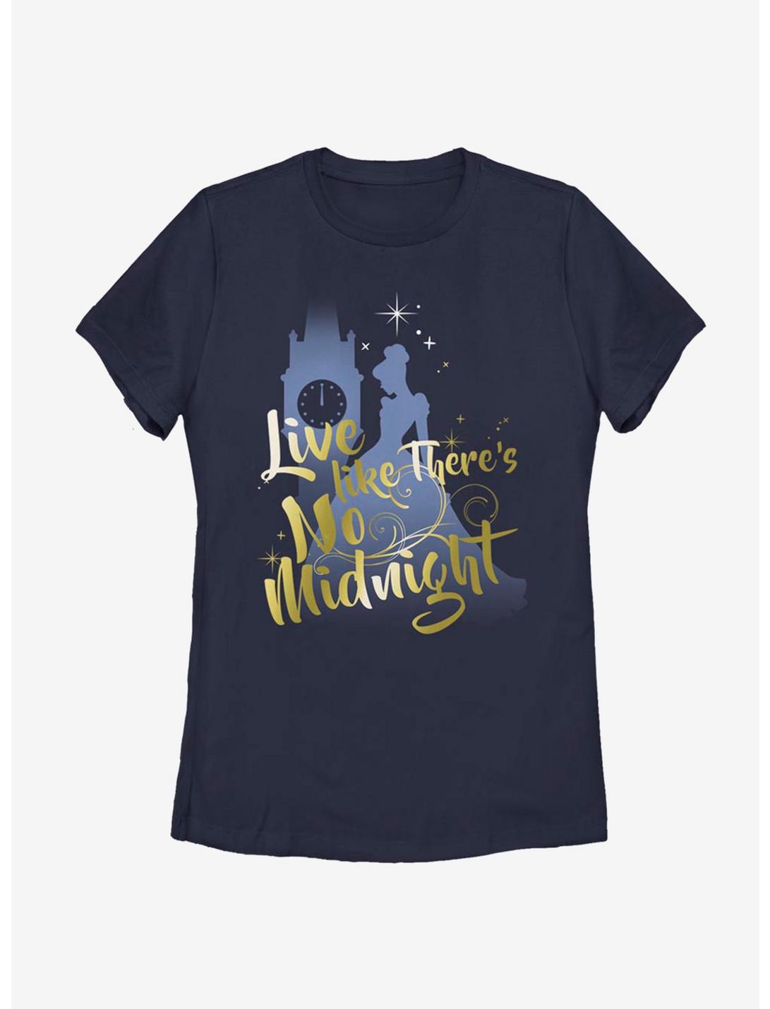 Disney Cinderella No Midnight Womens T-Shirt, NAVY, hi-res
