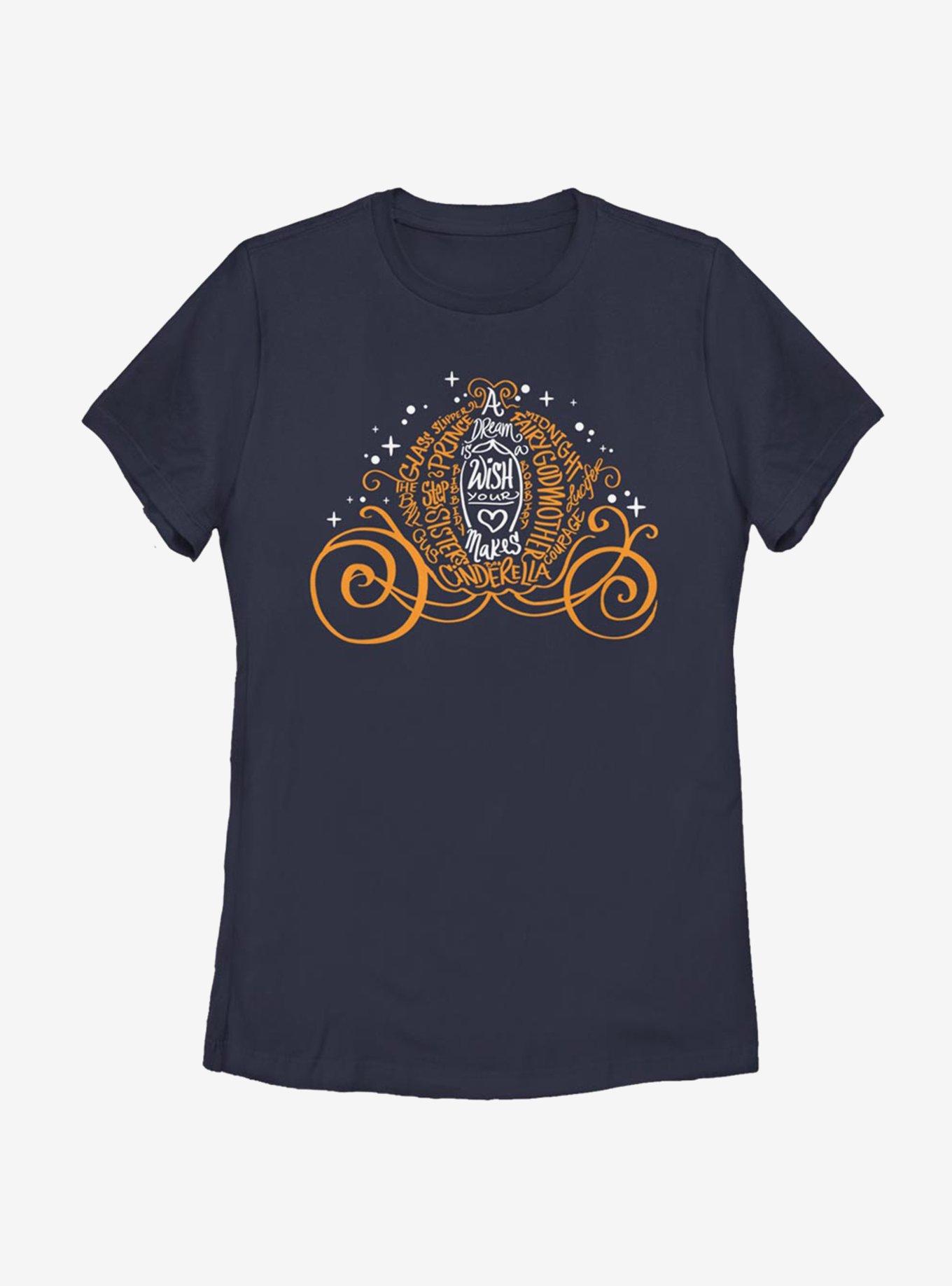 Disney Cinderella Pumpkin Script Womens T-Shirt, , hi-res