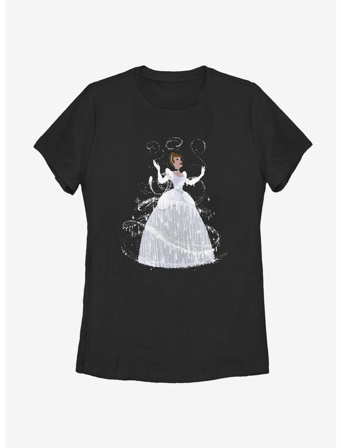 Disney Cinderella Transformation Womens T-Shirt, BLACK, hi-res