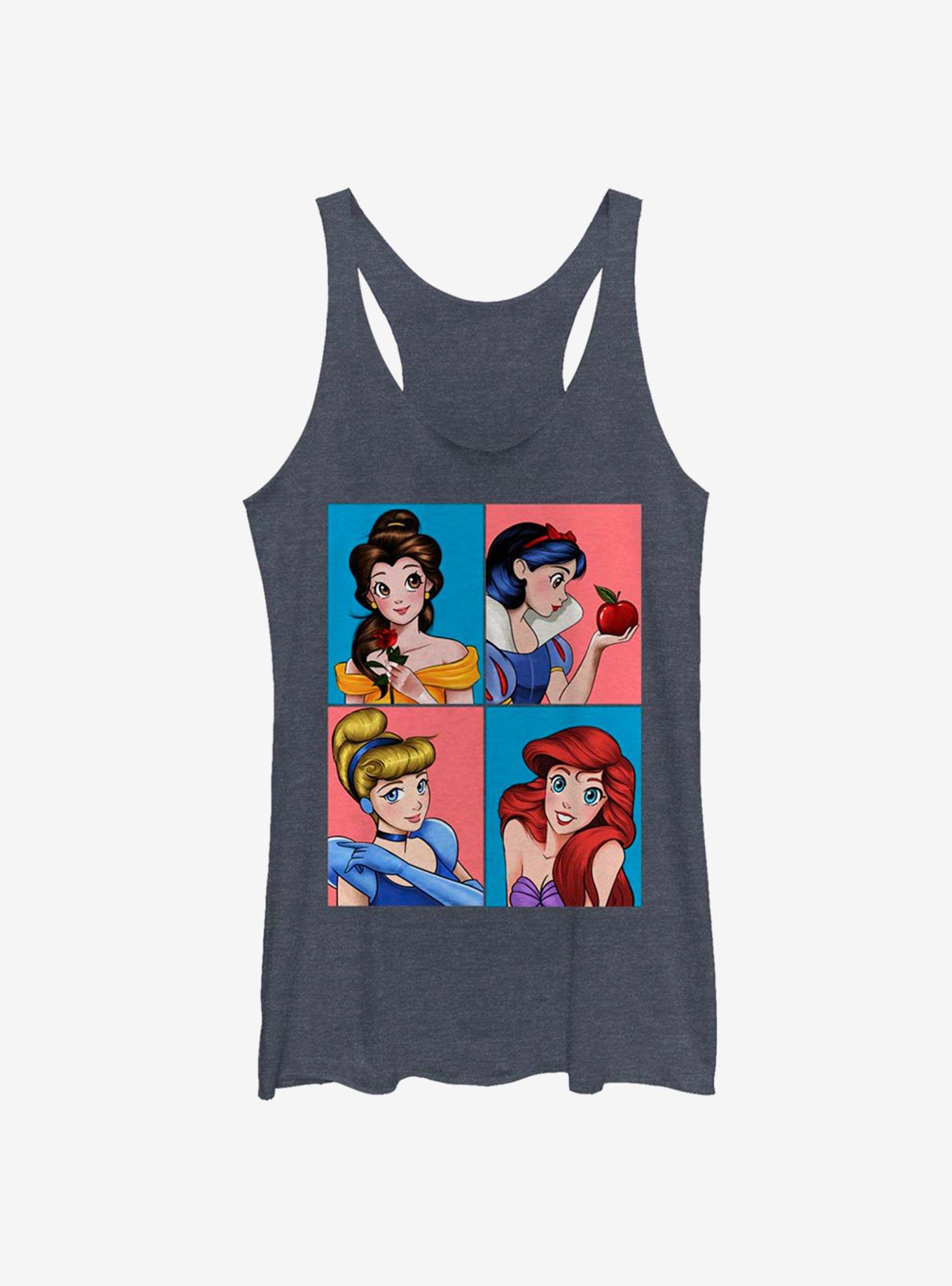 Disney Princesses Anime Art Womens Tank Top, , hi-res