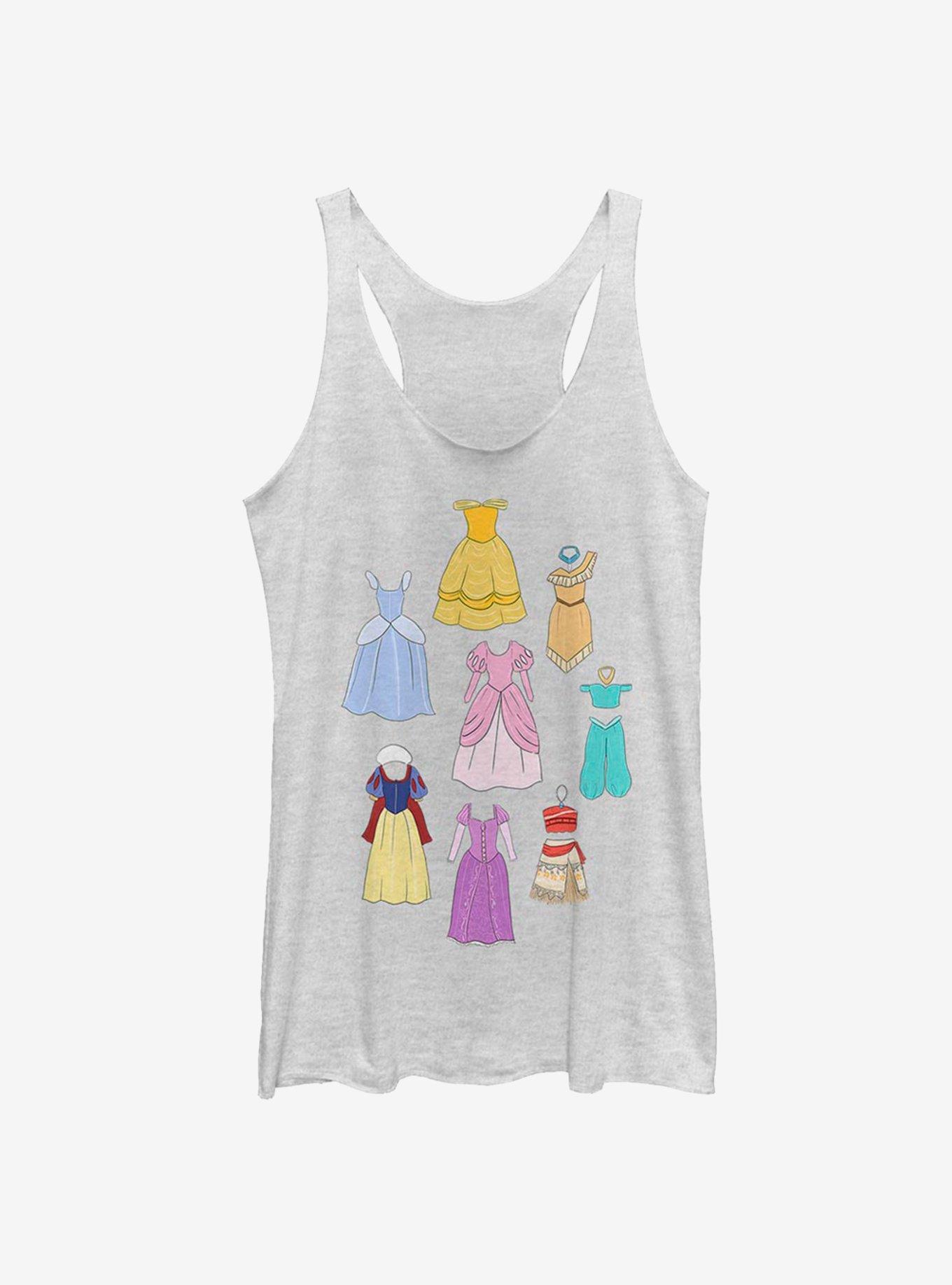 Disney Princesses Sketchbook Outfits Womens Tank Top, , hi-res