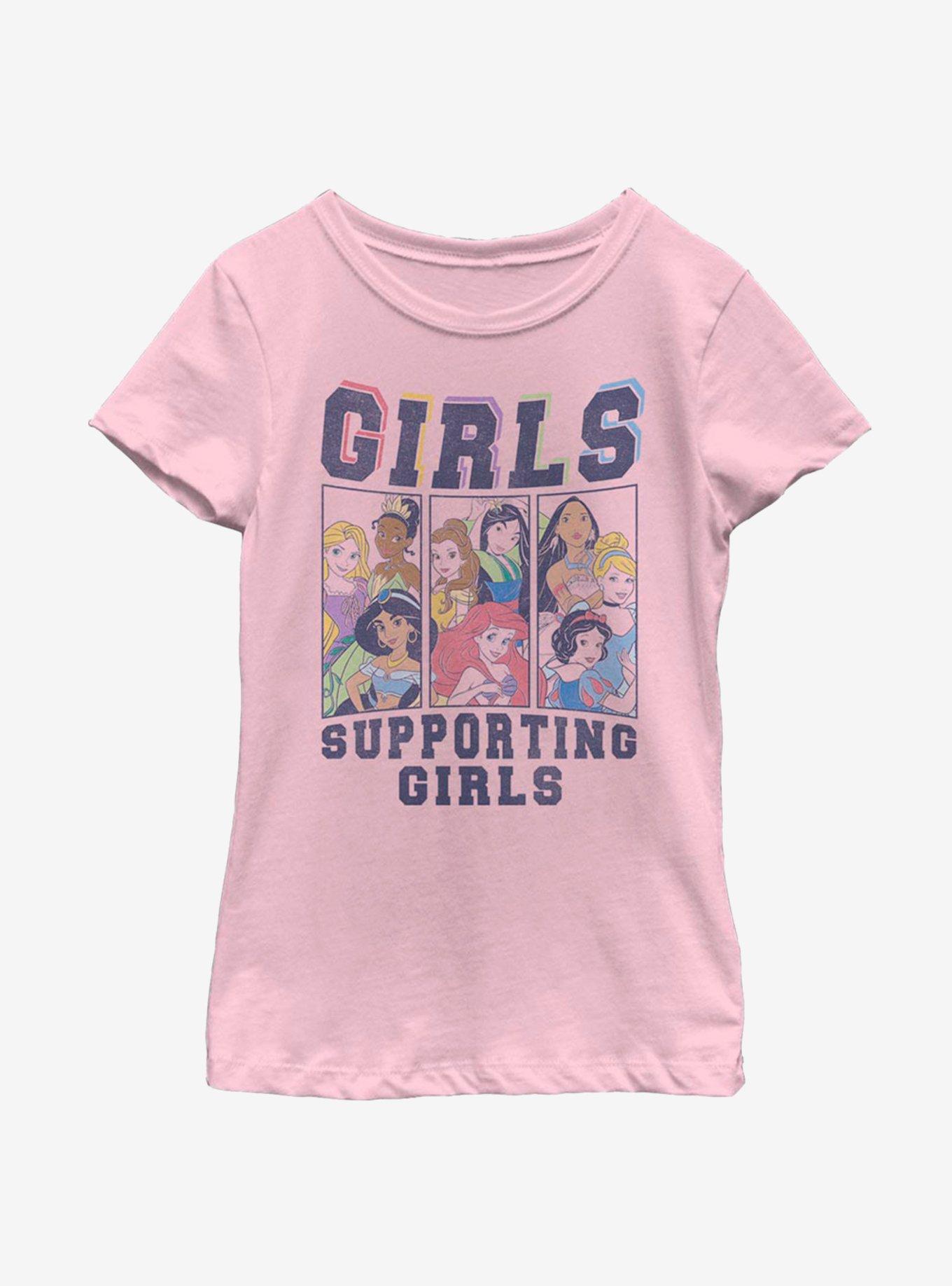 Disney Princesses Girls Supporting Girls Youth Girls T-Shirt