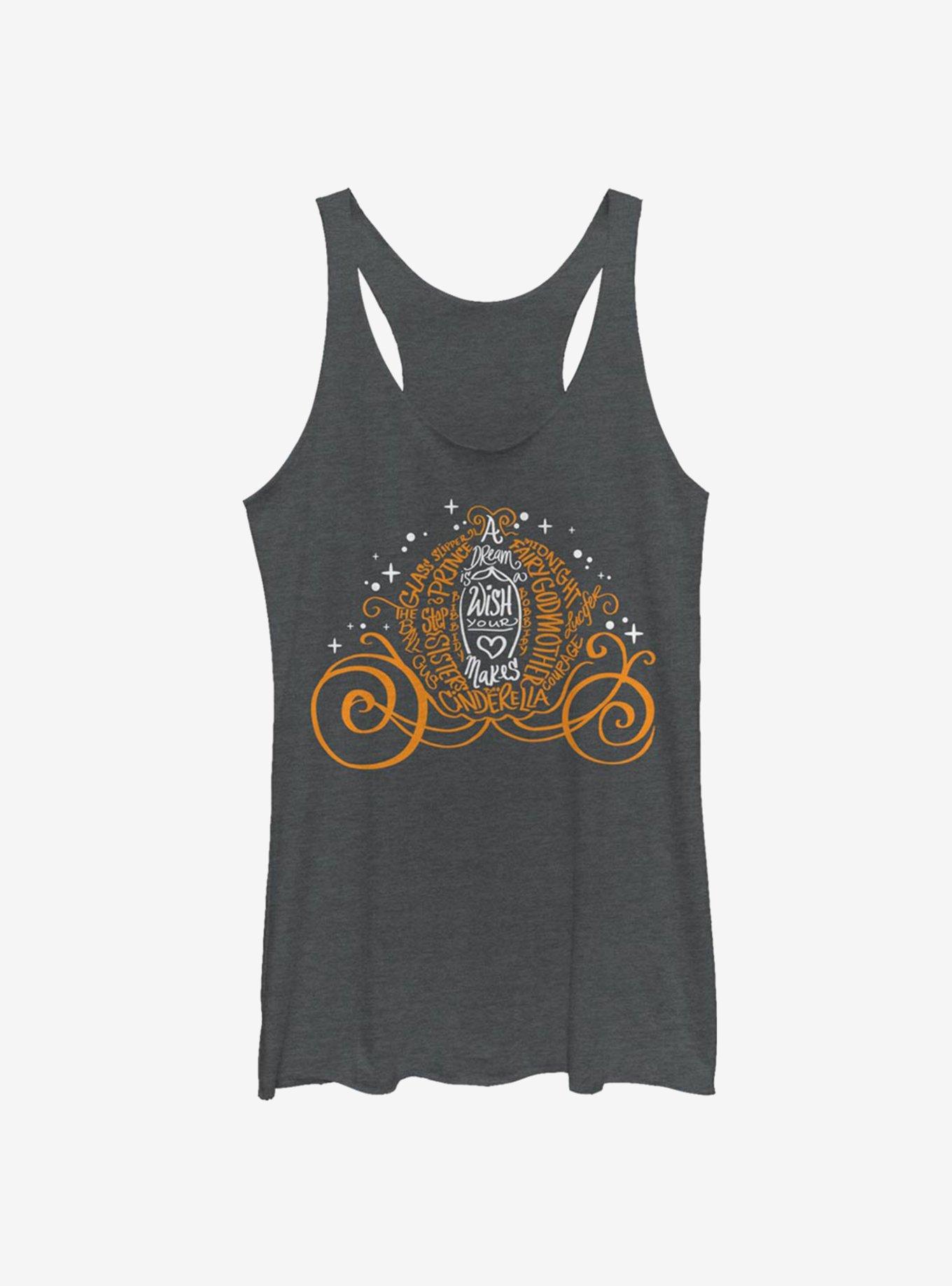 Disney Cinderella Pumpkin Script Womens Tank Top, , hi-res